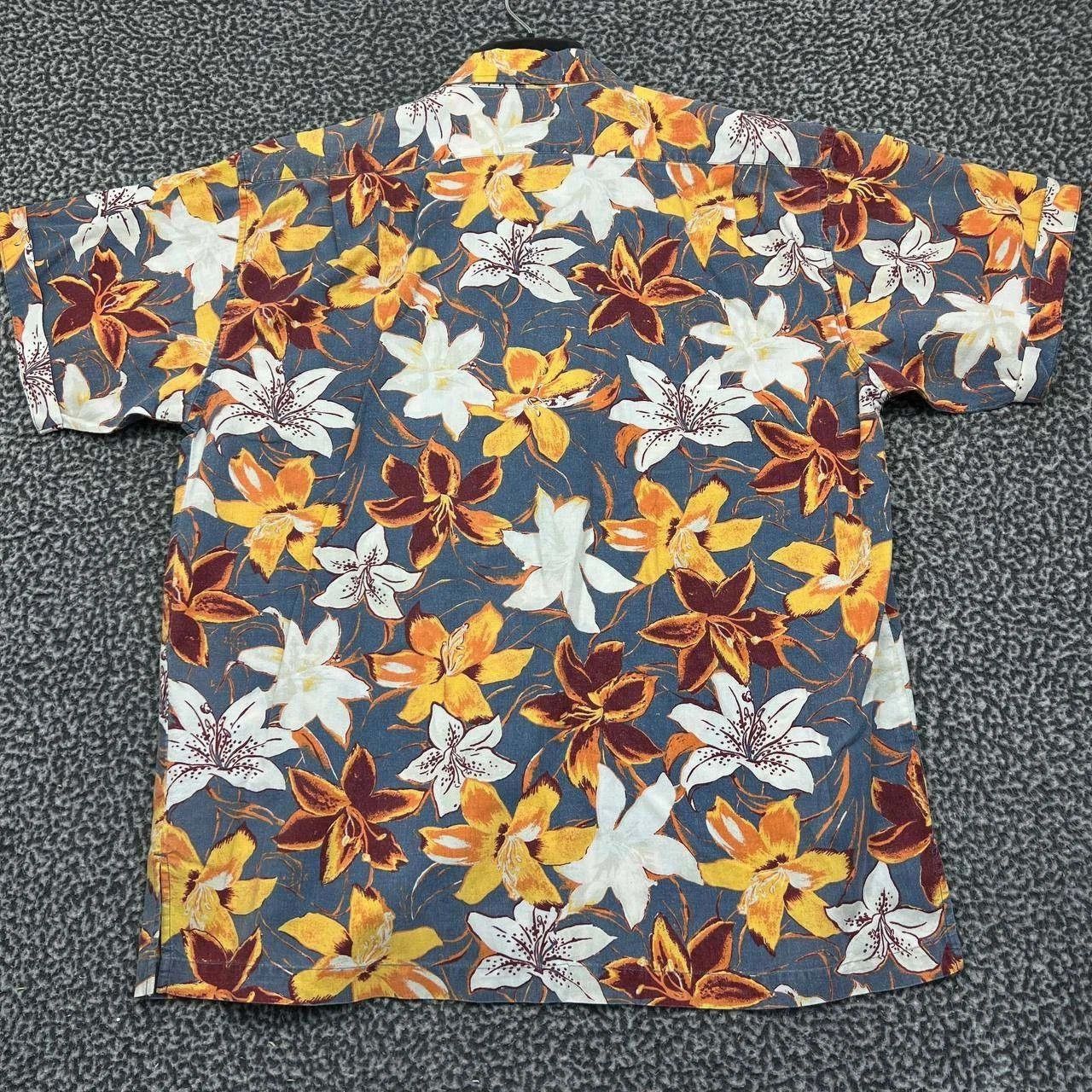 Greatland Apparel Great Land Shirt Men Hawaiian Floral Button Up Cotton L Size US L / EU 52-54 / 3 - 2 Thumbnail