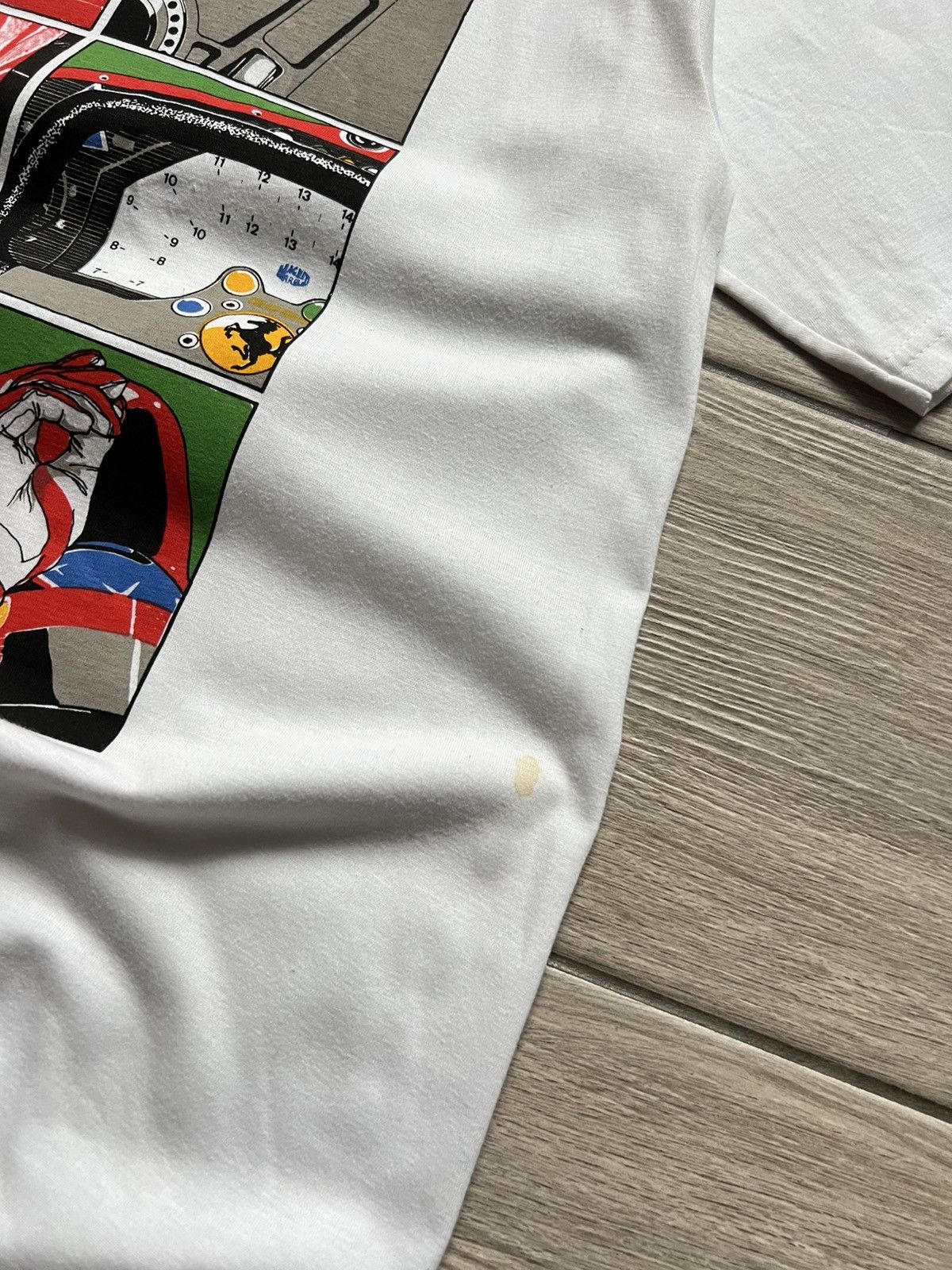 Ferrari Y2K Ferrari Shell Formula 1 Racing White t-shirt Tee Size US L / EU 52-54 / 3 - 5 Thumbnail