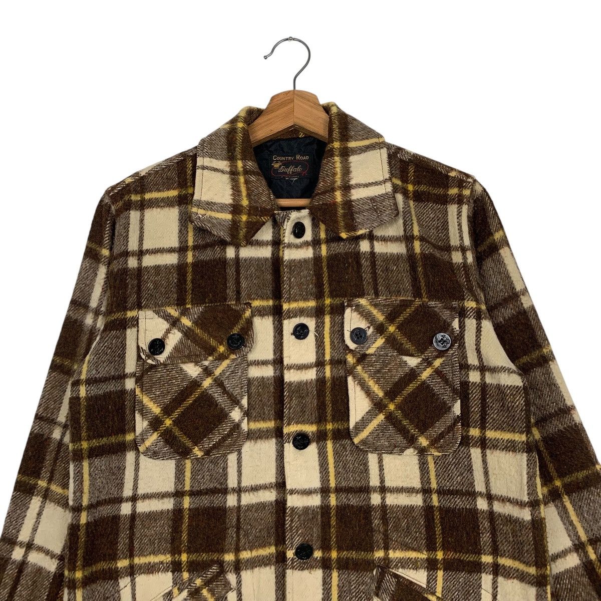 Japanese Brand Country Road Buffalo Tartan Wool Jacket Size US M / EU 48-50 / 2 - 2 Thumbnail