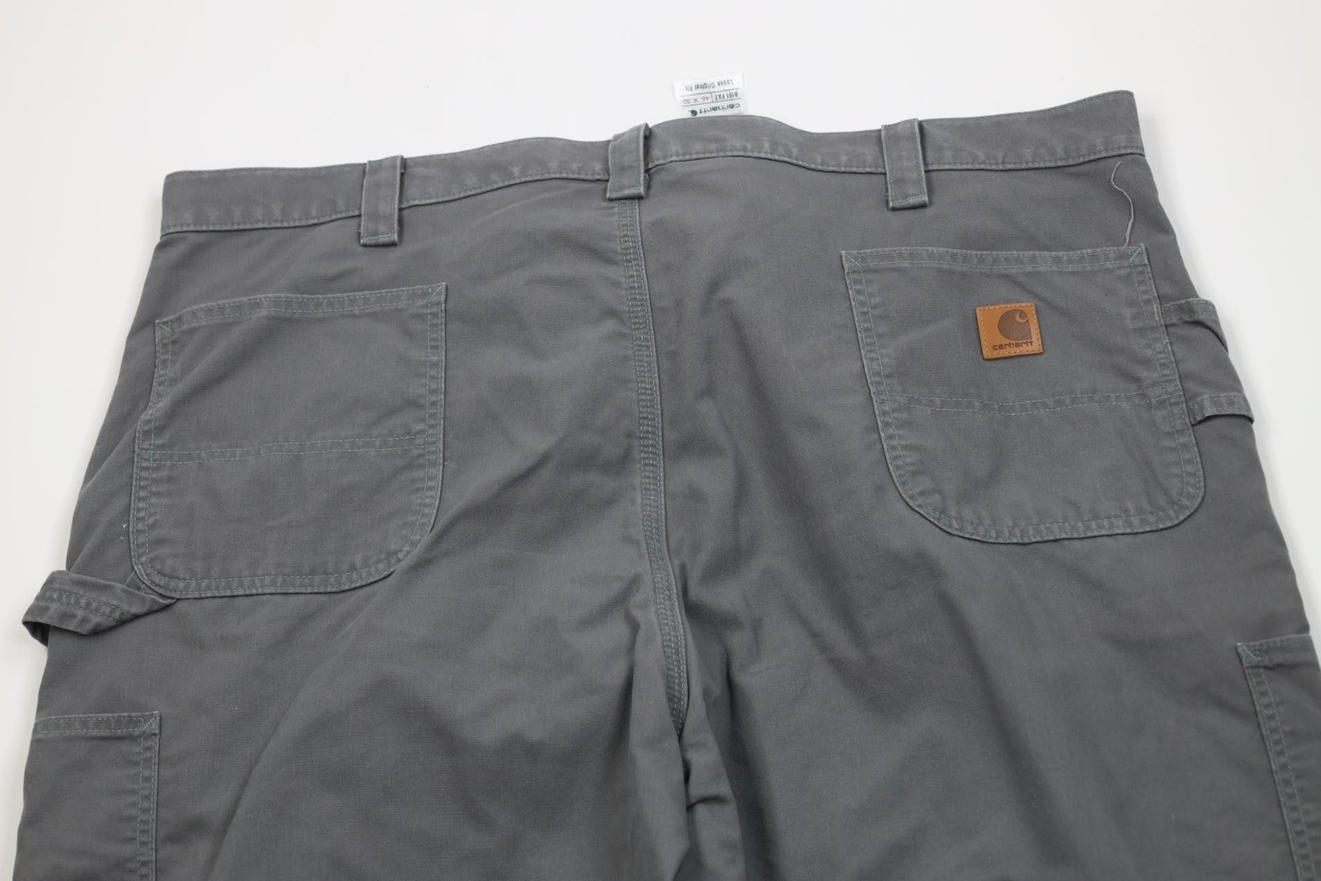 Carhartt Vintage Y2K Carhartt Loose Fit Wide Leg Dungaree Pants Gray Size US 44 / EU 60 - 9 Thumbnail