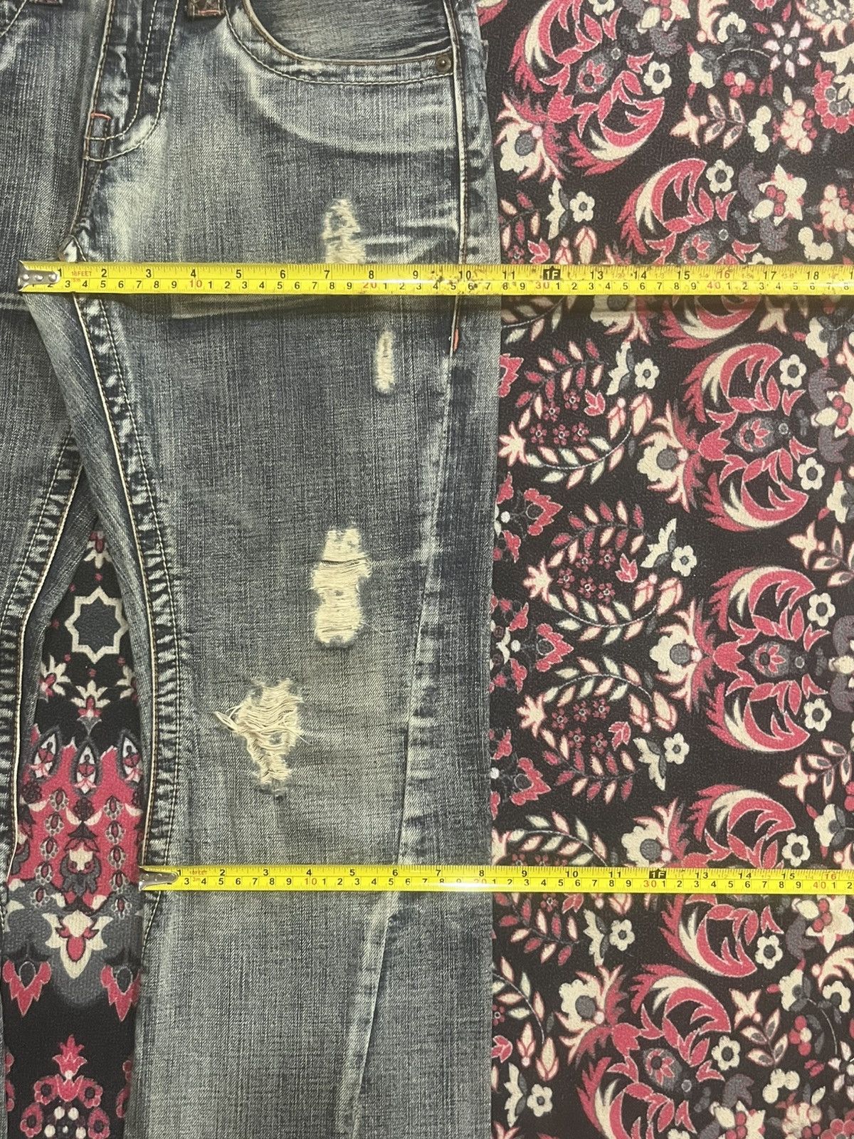 semanticdesign Semantic Design Phyton Detailed Mud Washed Spiral Flare Jean Size US 30 / EU 46 - 13 Thumbnail