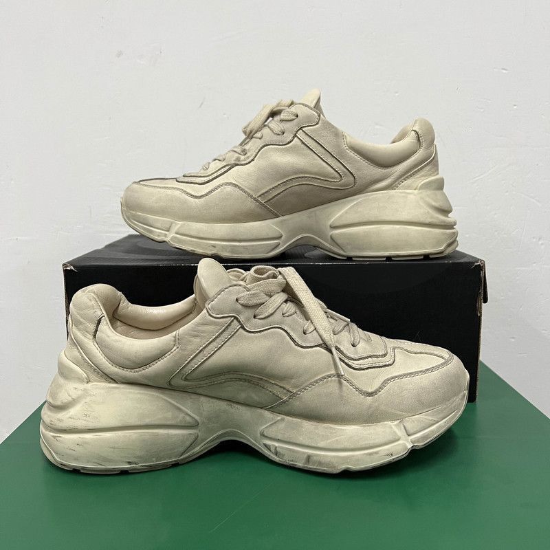 Gucci Gucci Rhyton Vintage Style Chunky Sneakers - Size US 8 / EU 41 - 8 Thumbnail