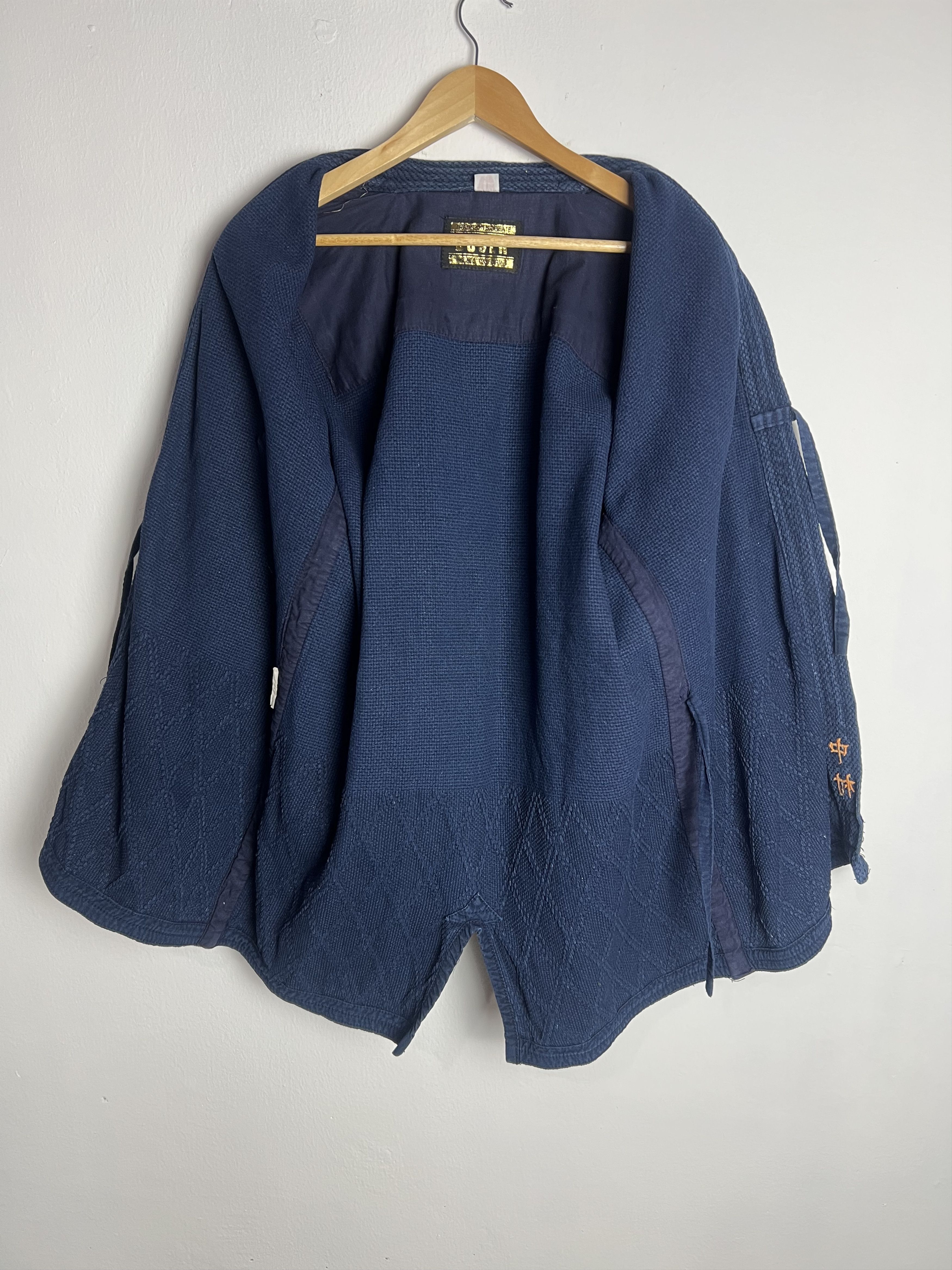 Japanese Brand Vintage Kendo Busen Dyed Indigo Kimono Size US L / EU 52-54 / 3 - 11 Thumbnail