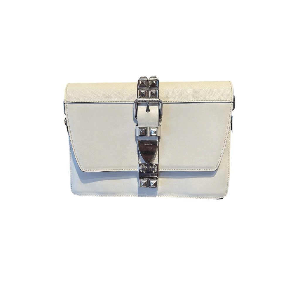 Prada Prada Studded Leather Crossbody Bag Size ONE SIZE - 1 Thumbnail