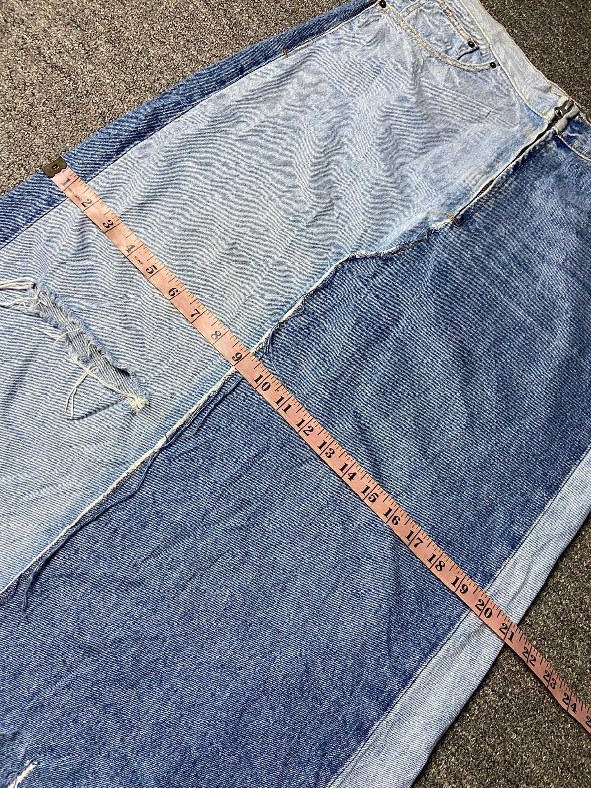 Zara Zara TRF IX’D Makers Two Tone Jeans Skirts (165) Size 32" / US 10 / IT 46 - 8 Thumbnail