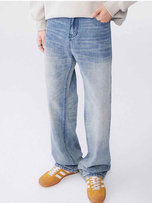 Japanese Brand American high street blue washed flared jeans for men Size US 32 / EU 48 - 4 Thumbnail