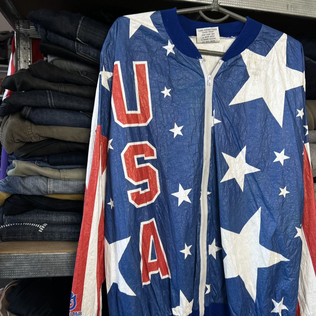 USA Olympics Vintage USA Olympic 1980’s Rare Archival Nylon Jacket Size US XL / EU 56 / 4 - 2 Thumbnail