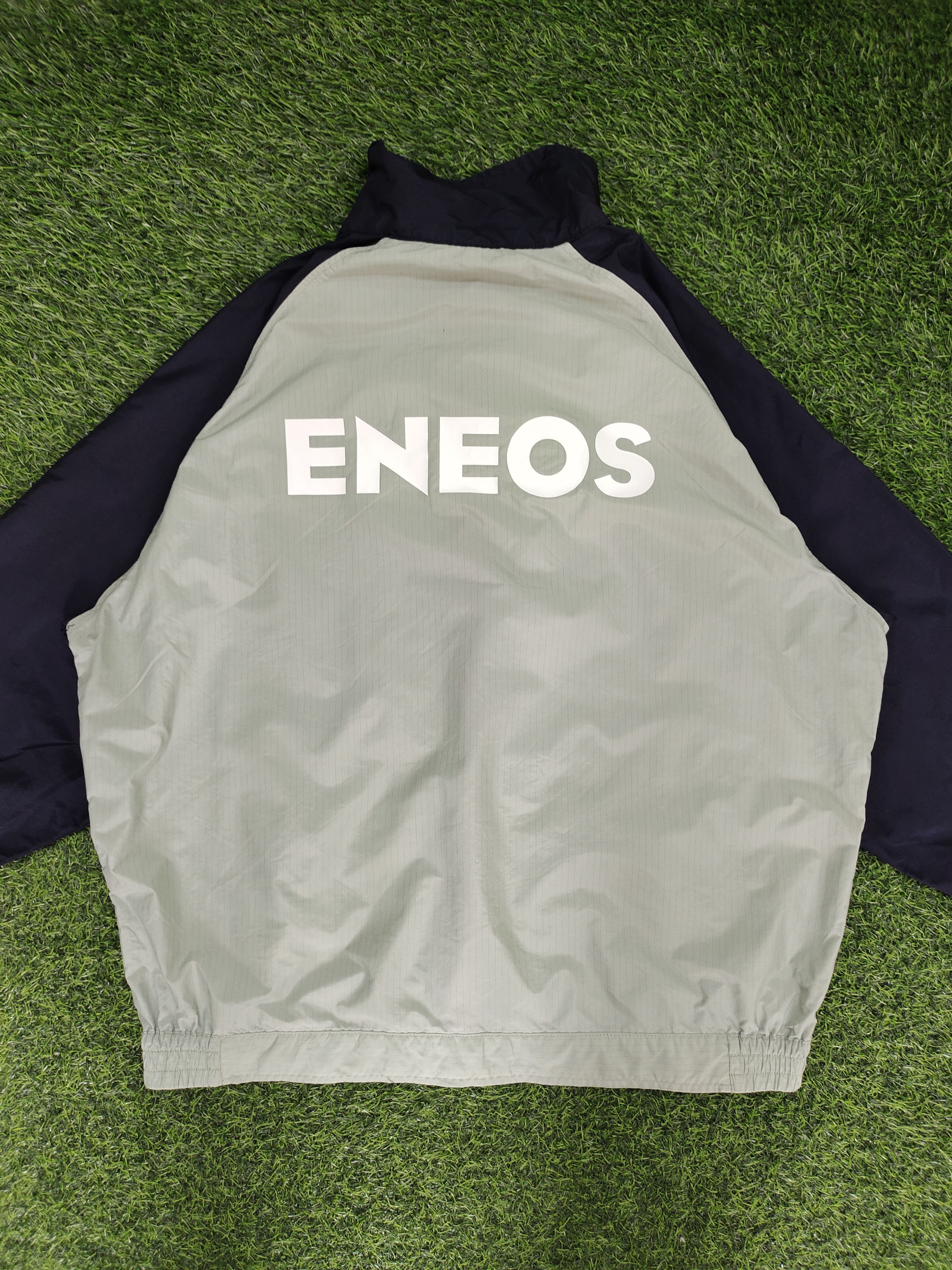 Japanese Brand Vintage Eneos Japanese Oil Lubricant Racing Light Jacket Size US XL / EU 56 / 4 - 11 Thumbnail