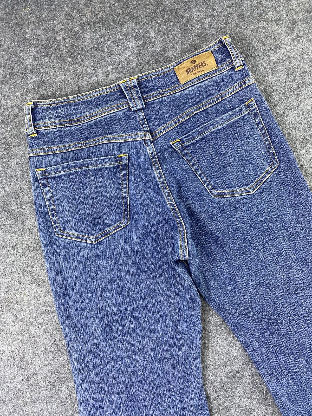 Japanese Brand × Jean Japanese Brand Brappers Flared Blue Jeans - J1033 Size 26" / US 2 / IT 38 - 6 Thumbnail