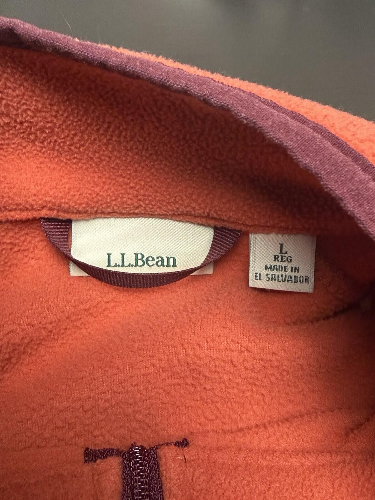 L.L. Bean LL Bean Sweatshirt Womens L Orange Pullover Full Zip Long Size L / US 10 / IT 46 - 5 Thumbnail