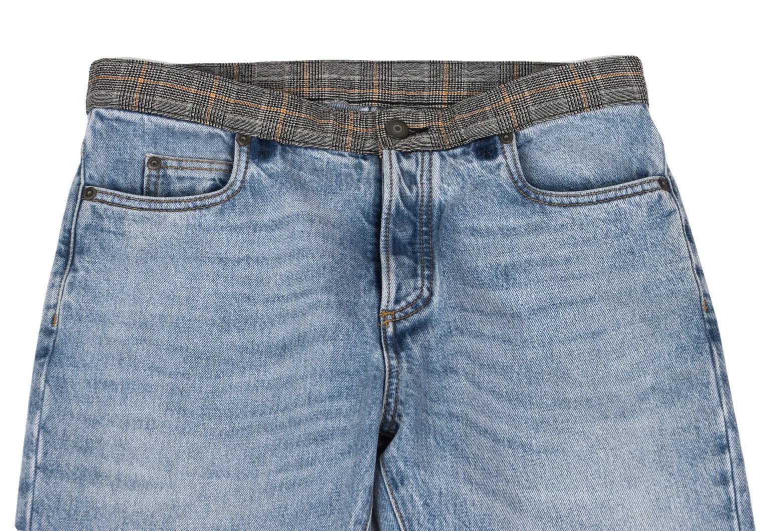 Maison Margiela Slim Reconstructed Denim Pants in Indigo Light Size US 30 / EU 46 - 2 Thumbnail