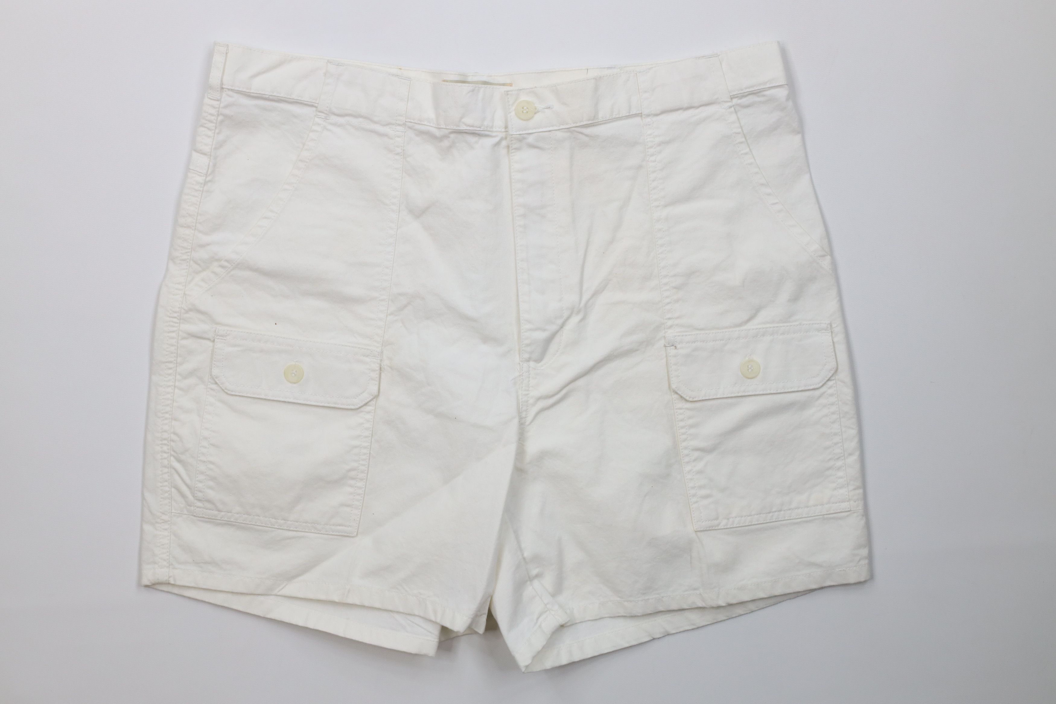 Vintage Vintage 90s Streetwear Above Knee Trekking Cargo Shorts Size US 36 / EU 52 - 1 Thumbnail