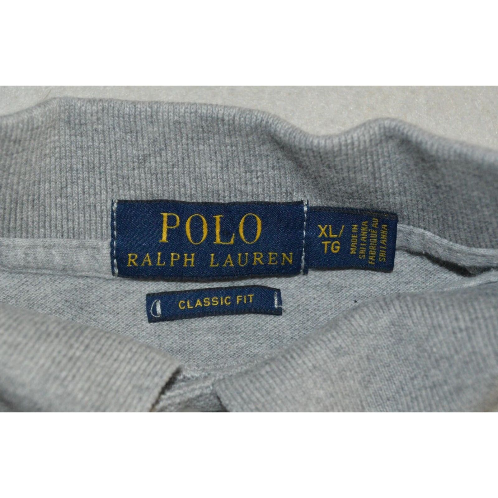 Ralph Lauren Ralph Lauren Polo Shirt Polo Mens XL Gray Cotton Short Sleeve Embroidered Pony Logo Classic All Seasons Polo SS Shirt Size US XL / EU 56 / 4 - 3 Thumbnail