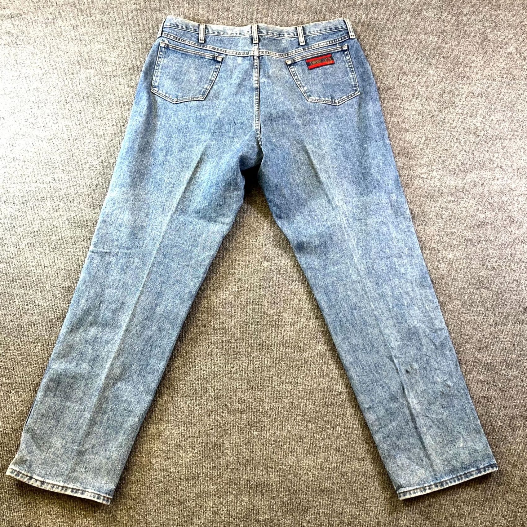 Wrangler VINTAGE Wrangler Jeans Mens 42x34 Blue Denim High Rise Regular Fit Tapered Leg Wrangler 20X Jeans Mens 42x34 Blue Denim Regular Fit Tapered Leg Size US 42 / EU 58 - 2 Thumbnail