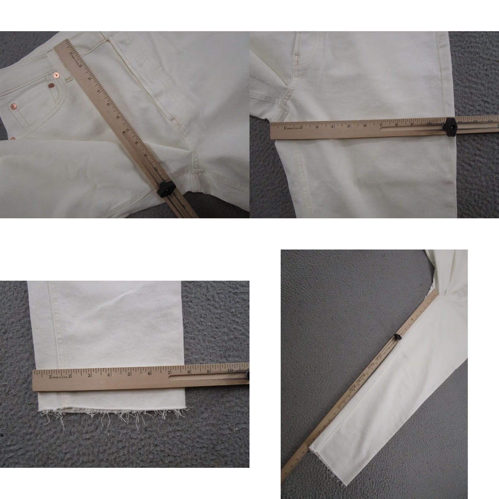 Gap Gap White Denim Jeans Straight High Rise 14/32T Jeans Women 5-Pocket Denim Cotton Vintage? No Size 36" / US 14 / IT 50 - 8 Thumbnail