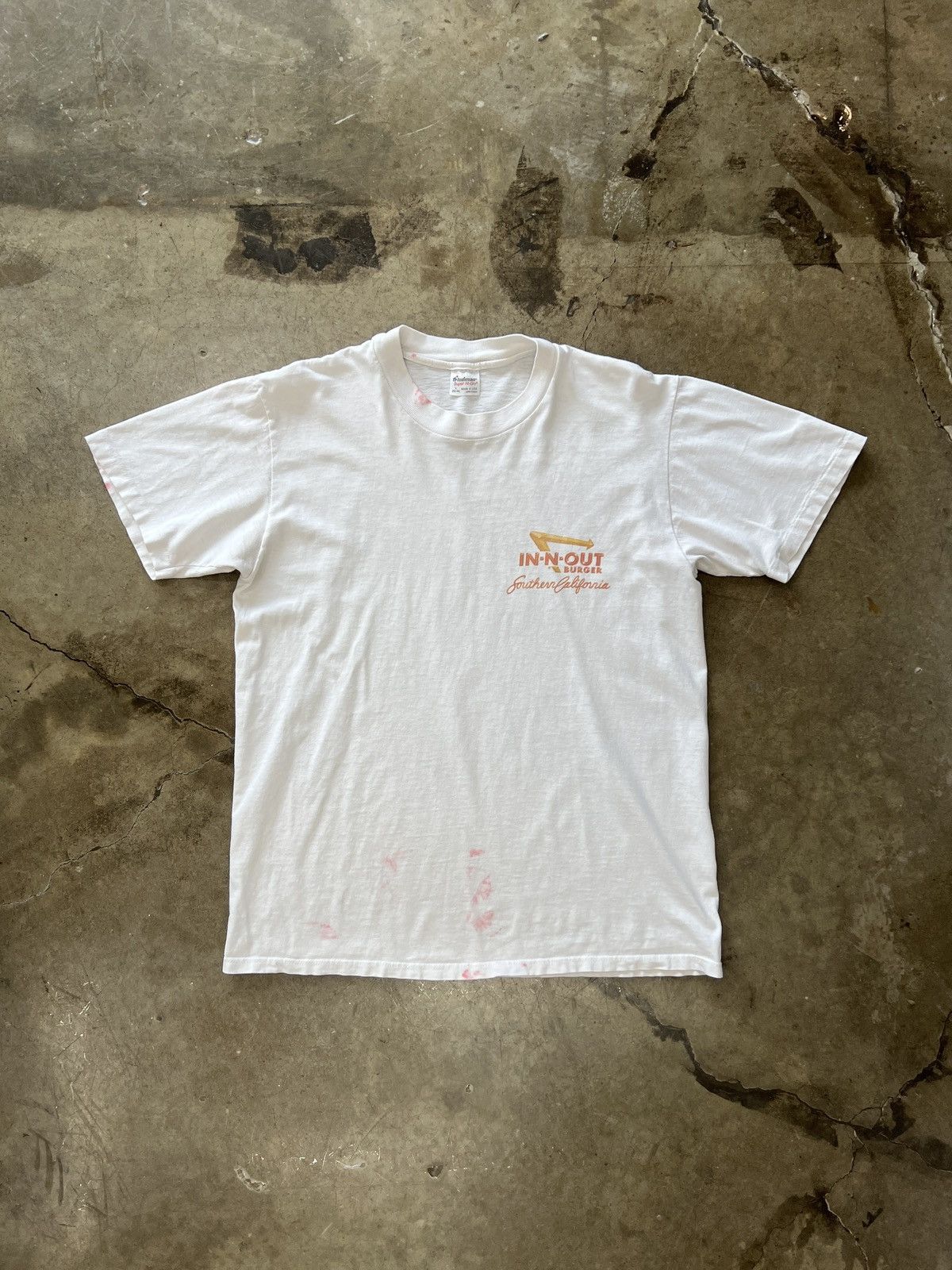 Vintage Vintage 1988 In-N-Out Southern California Fast Food Tee Large Size US L / EU 52-54 / 3 - 5 Thumbnail