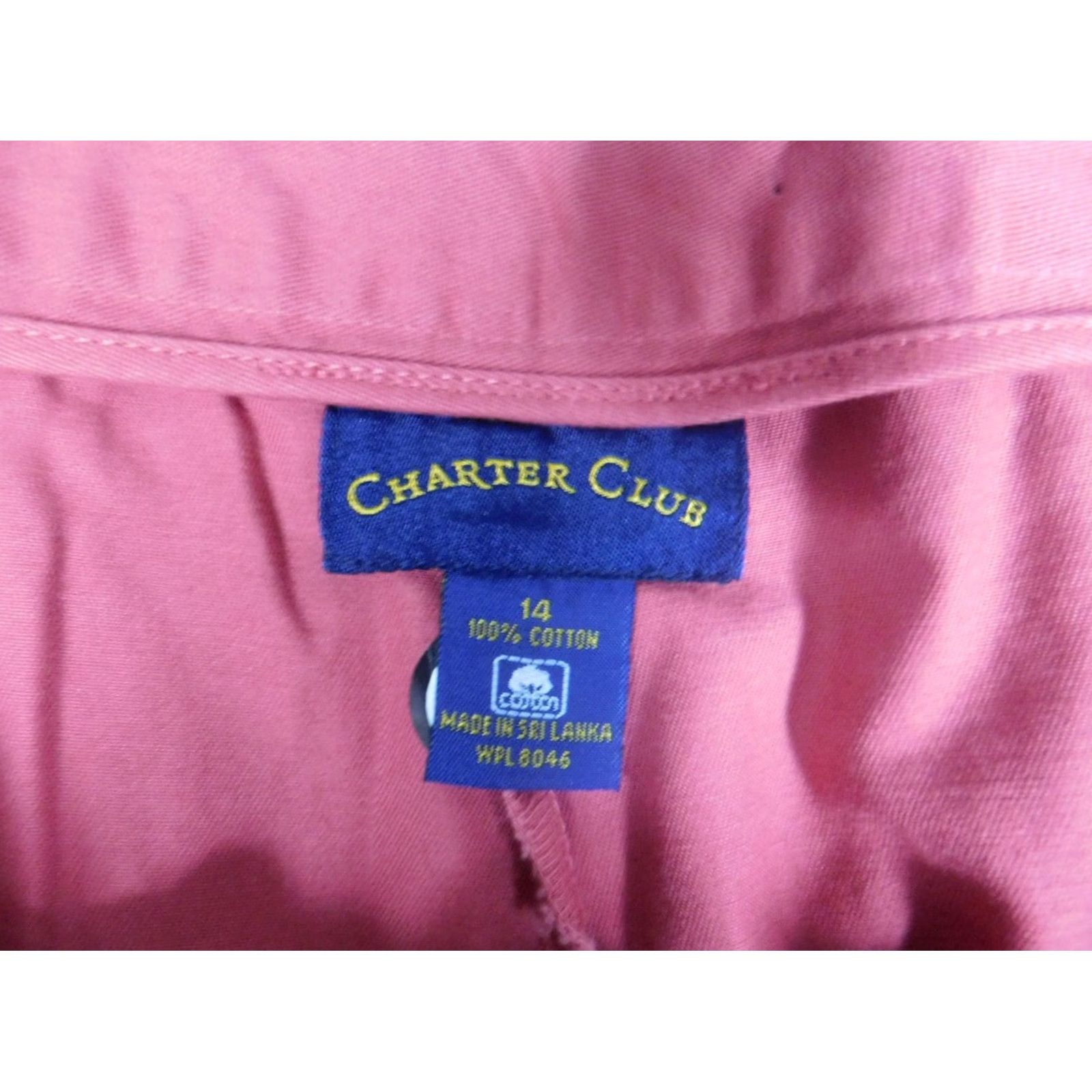 Charter Club Charter Club Pants Womens 14 Pink Straight Chino 14 Regular 29in Inseam Jeans Pants Size 36" / US 14 / IT 50 - 3 Thumbnail