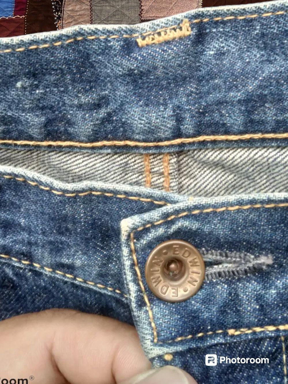 Edwin × If Six Was Nine VINTAGE EDWIN 505 SELVEDGE JEANS JAPAN DISTRESSED Size US 30 / EU 46 - 3 Thumbnail