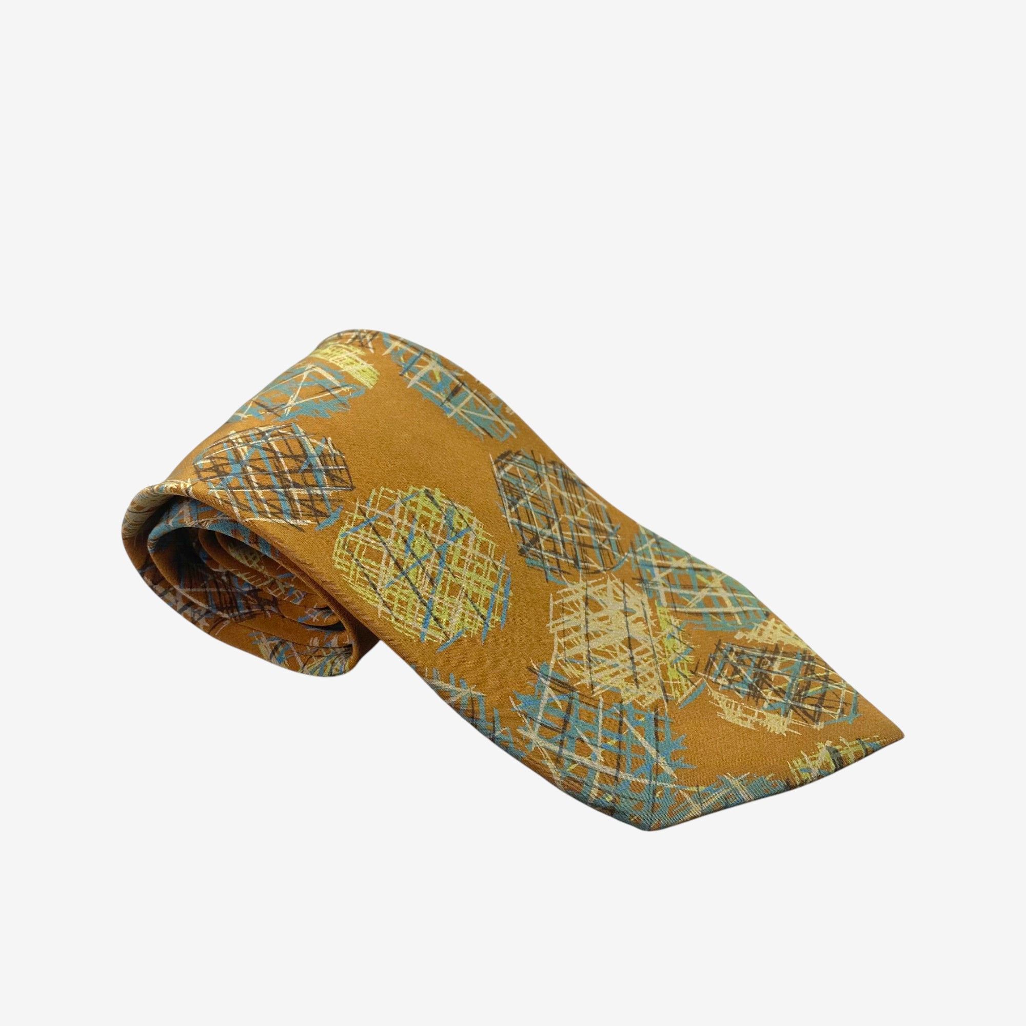 Issey Miyake Vintage Issey Miyake SILK Necktie Cravate Pure Silk Size ONE SIZE - 1 Thumbnail