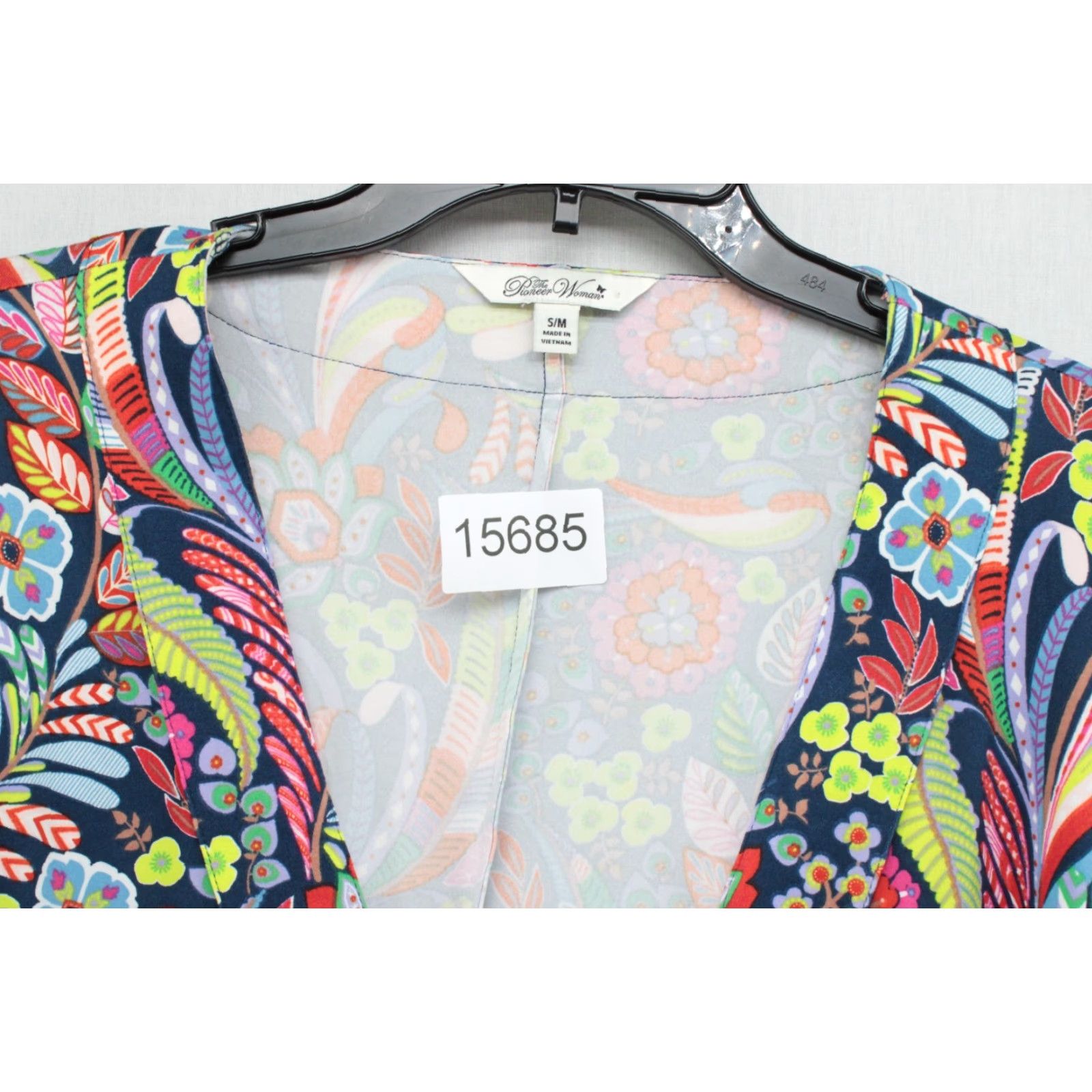 Vintage Pioneer Woman Blue Floral Dolman Batwing Sleeve Open Cardigan Women's S/M Size S / US 4 / IT 40 - 7 Thumbnail