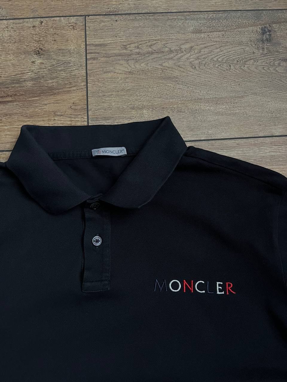 Moncler Moncler SS Dark Blue Polo Shirt Size US L / EU 52-54 / 3 - 5 Thumbnail