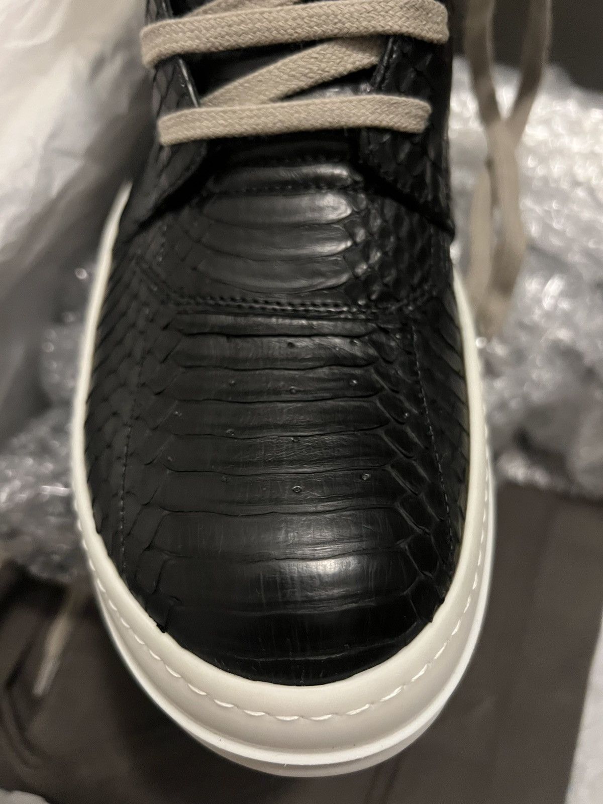 Rick Owens Super Rare Rick Owens Python Leather Geobasket Size 9 Size US 9 / EU 42 - 4 Thumbnail