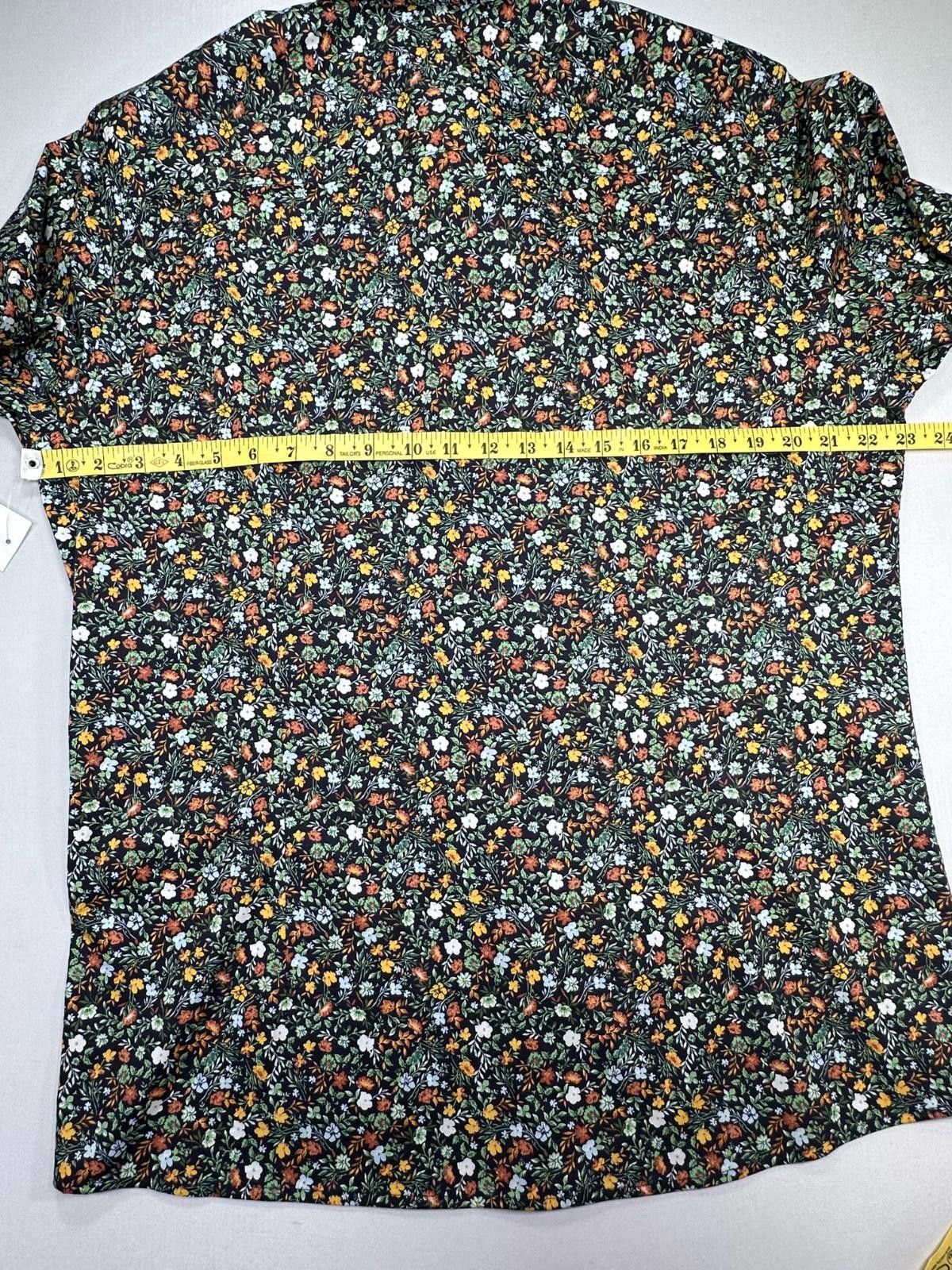Bar III Bar III Stretch Slim Floral Button Down Large 16/16.5 Size US L / EU 52-54 / 3 - 6 Thumbnail