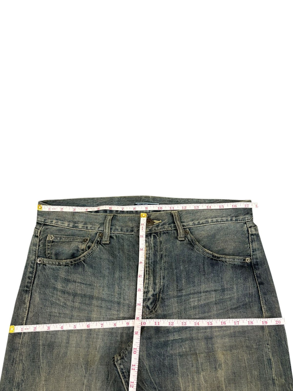 Japanese Brand Vintage Japanese Brand Rusty Wash Distress Baggy Jeans Size US 35 - 11 Thumbnail