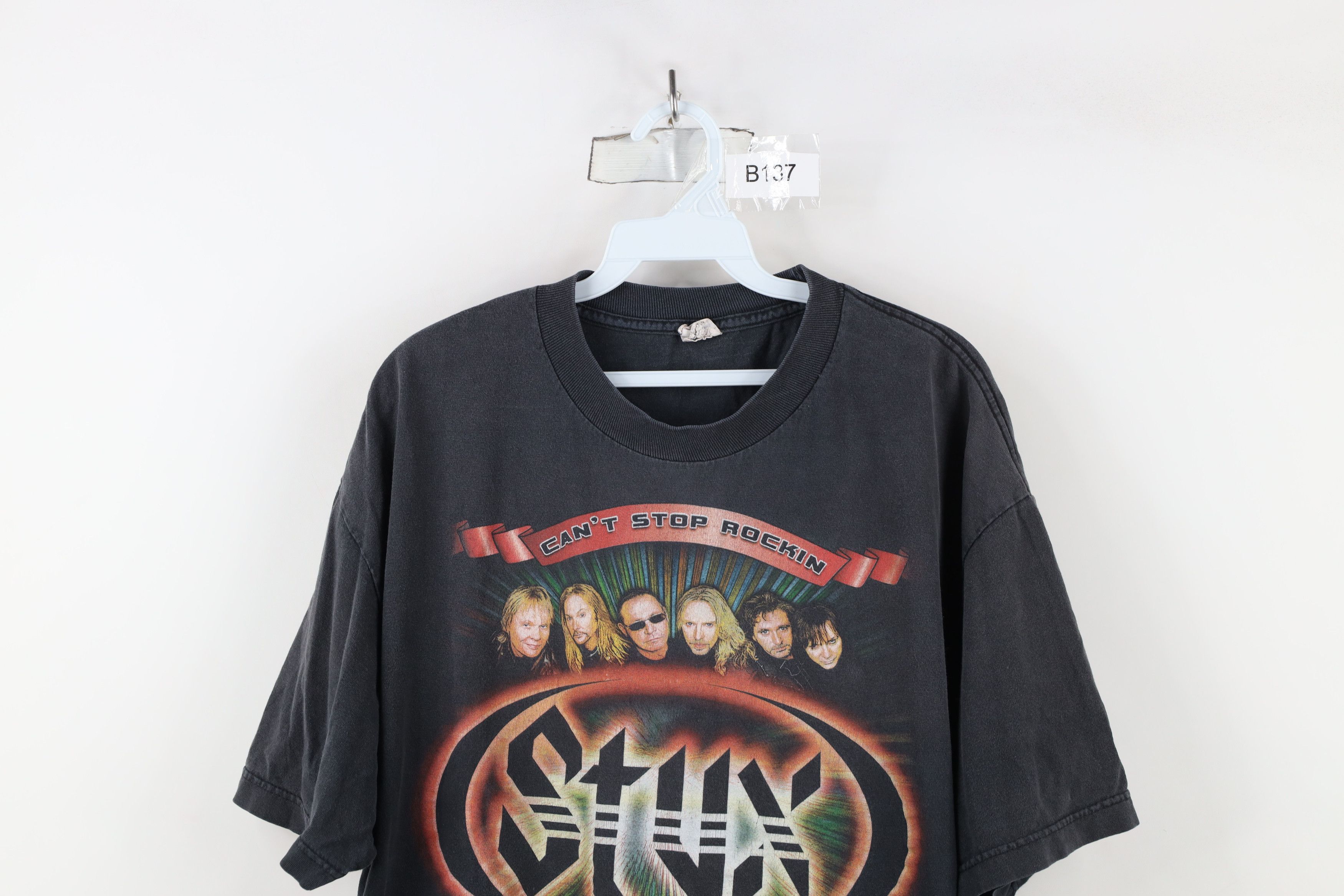 Vintage Vintage Y2K 2009 Stop Rockin All Hits Tour Styx Band T-Shirt Size US XL / EU 56 / 4 - 2 Thumbnail