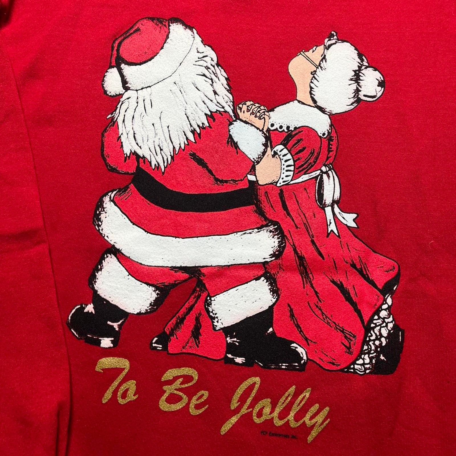 Vintage Vintage 90’s Santa Claus Tis The Season Graphic Sweatshirt Size US M / EU 48-50 / 2 - 7 Thumbnail
