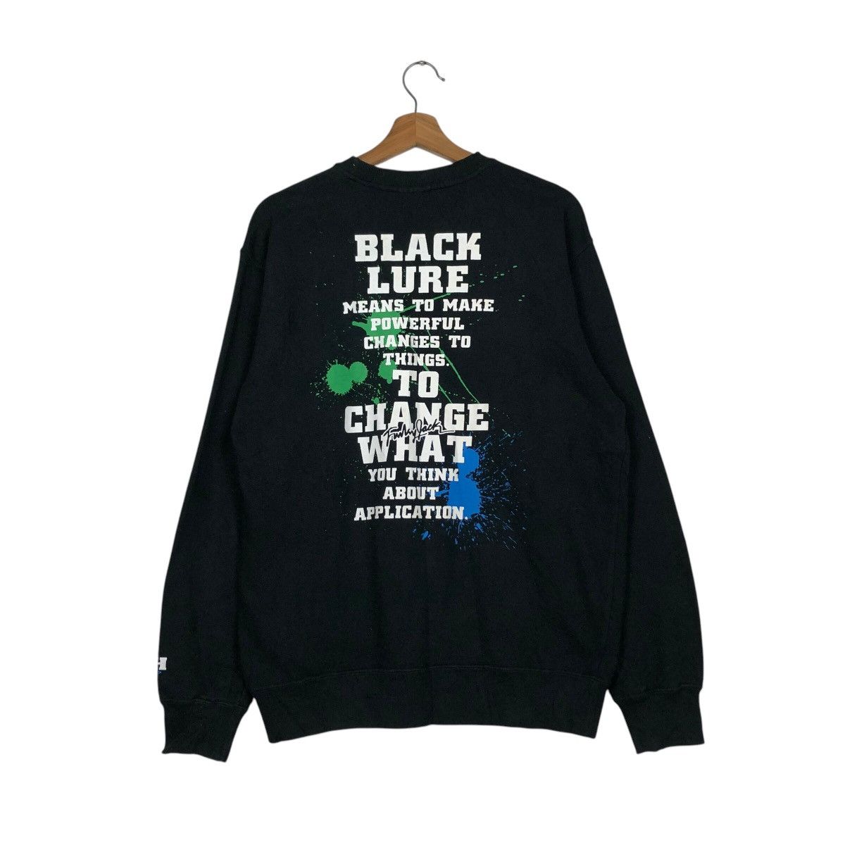 Japanese Brand 📌Vintage Sweatshirt Grass Hither Full Print Skate Style Size US L / EU 52-54 / 3 - 9 Thumbnail