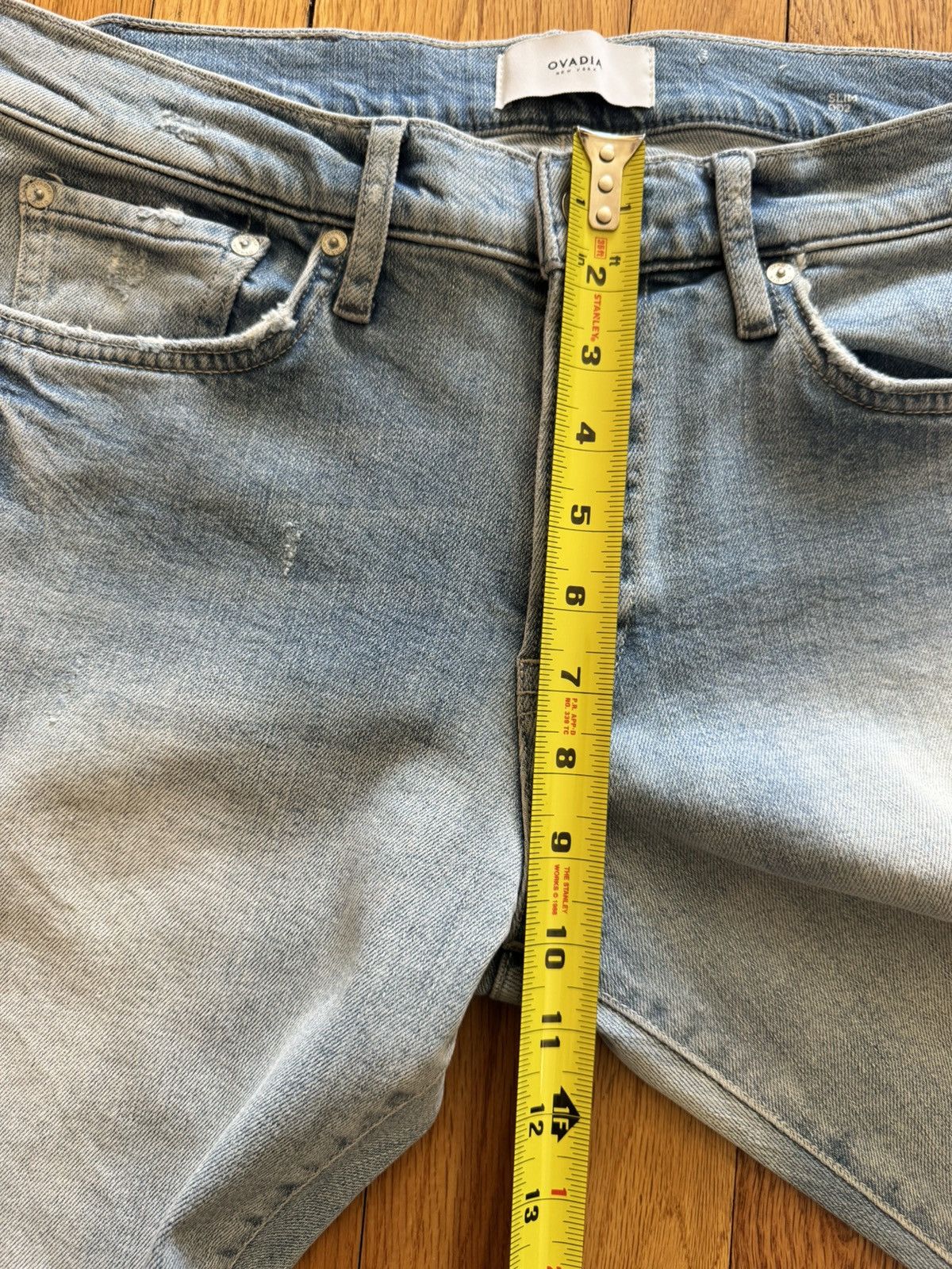 Ovadia & Sons Ovadia & Sons Distressed Slim Fit Denim Men’s Size 32x32 Size US 32 / EU 48 - 6 Thumbnail