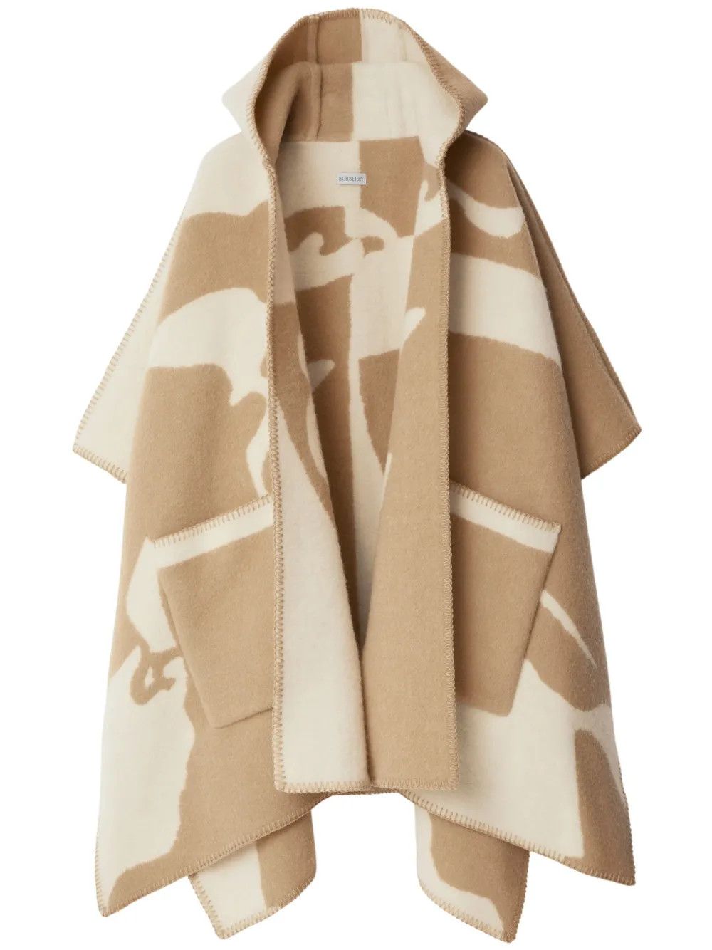 Burberry o1w1db10126 EKD Blanket Coat in Beige/Ivory Size ONE SIZE - 1 Thumbnail