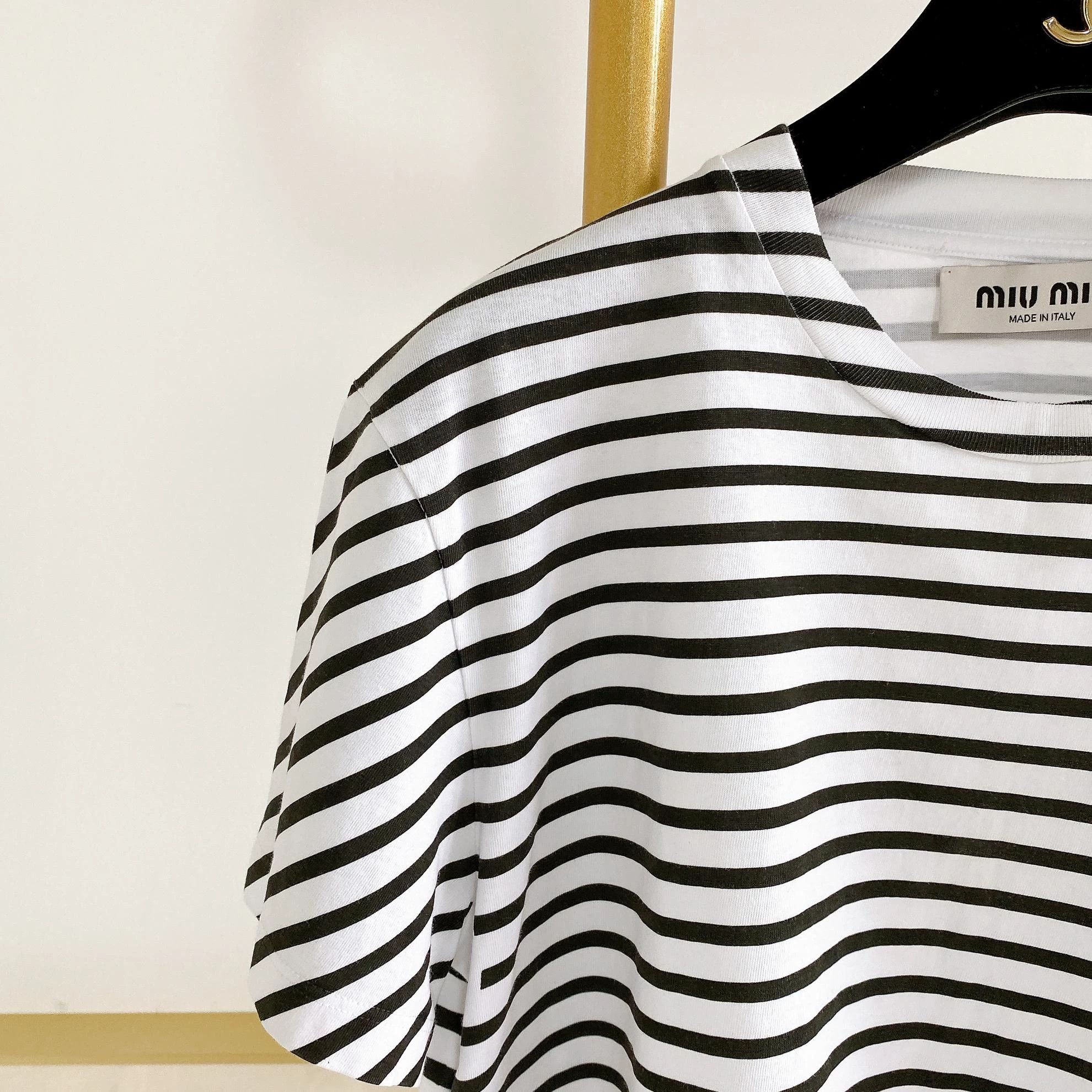 Miu Miu MIU MIU women's striped T-shirt Size S / US 4 / IT 40 - 3 Thumbnail