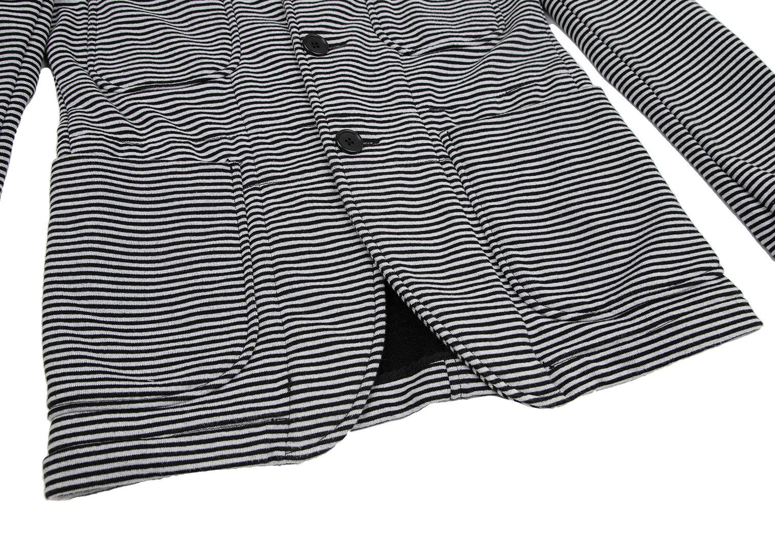 Engineered Garments Cotton-Polyester Striped Sweat Jacket in Gray and Black, XS Size US XS / EU 42 / 0 - 11 Thumbnail