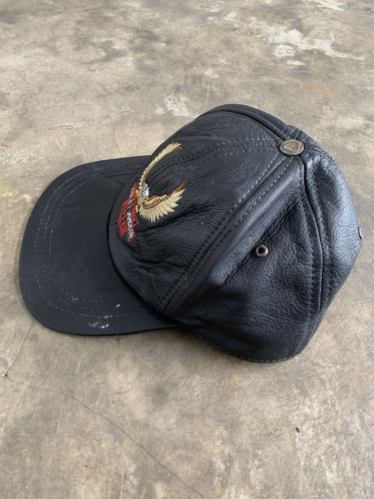 Harley Davidson Vintage harley davidson Leather Size ONE SIZE - 3 Thumbnail
