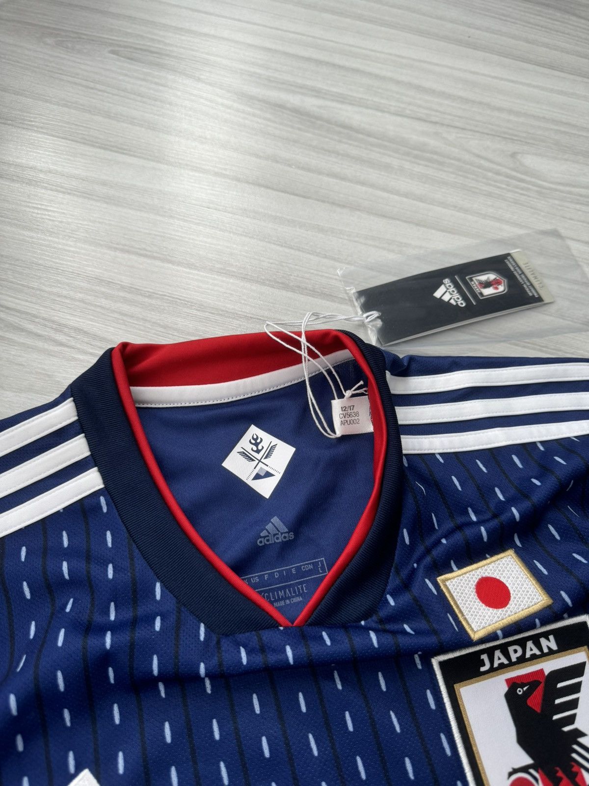 Adidas × Japanese Brand JAPAN 2017-2018 HOME SHIRT FOOTBALL SOCCER JERSEY ADIDAS Size US M / EU 48-50 / 2 - 8 Thumbnail