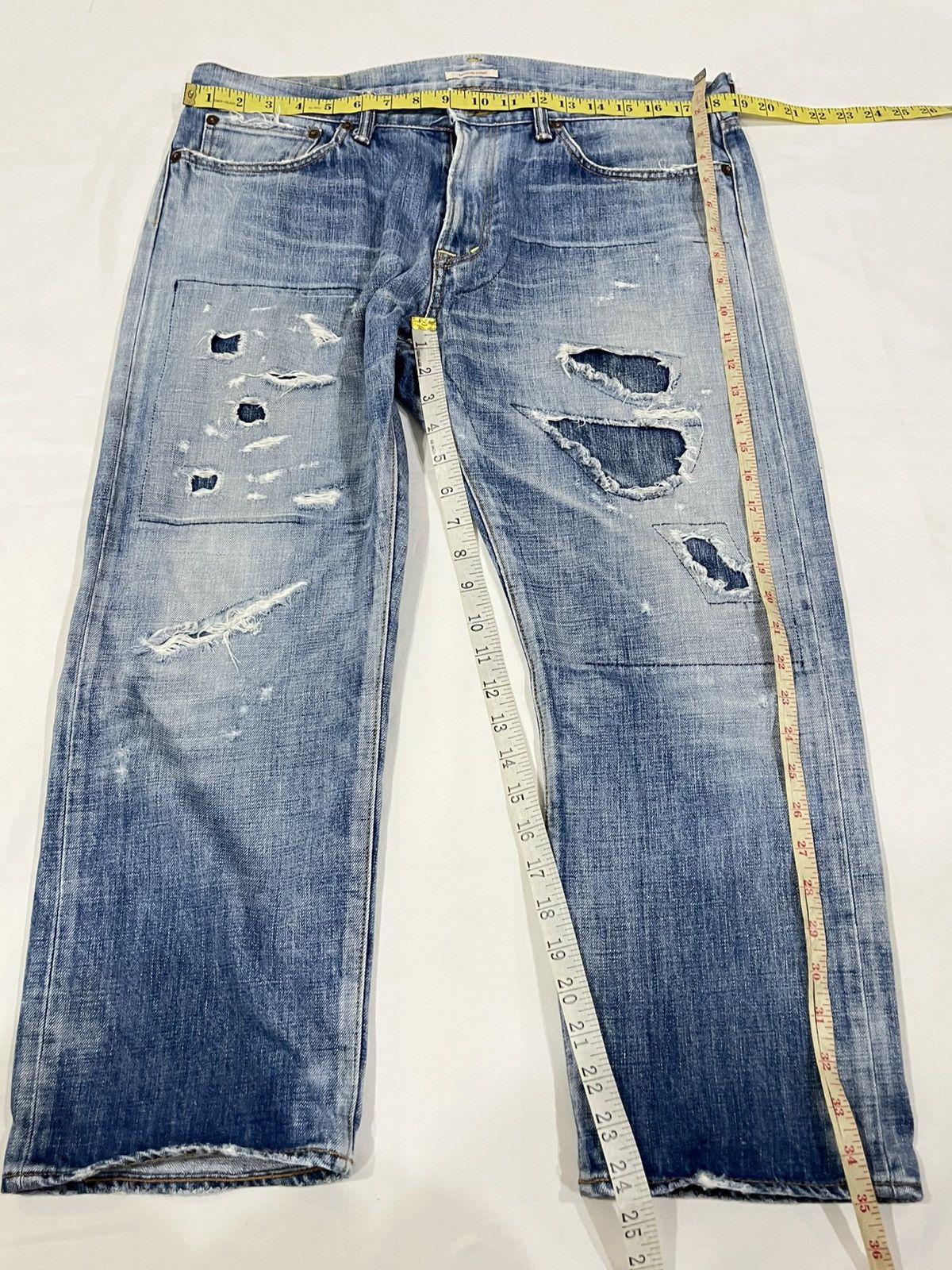 Eternal Vintage Eternal Japan Crops Distress Patchwork Jeans Size 36 Size US 36 / EU 52 - 12 Thumbnail