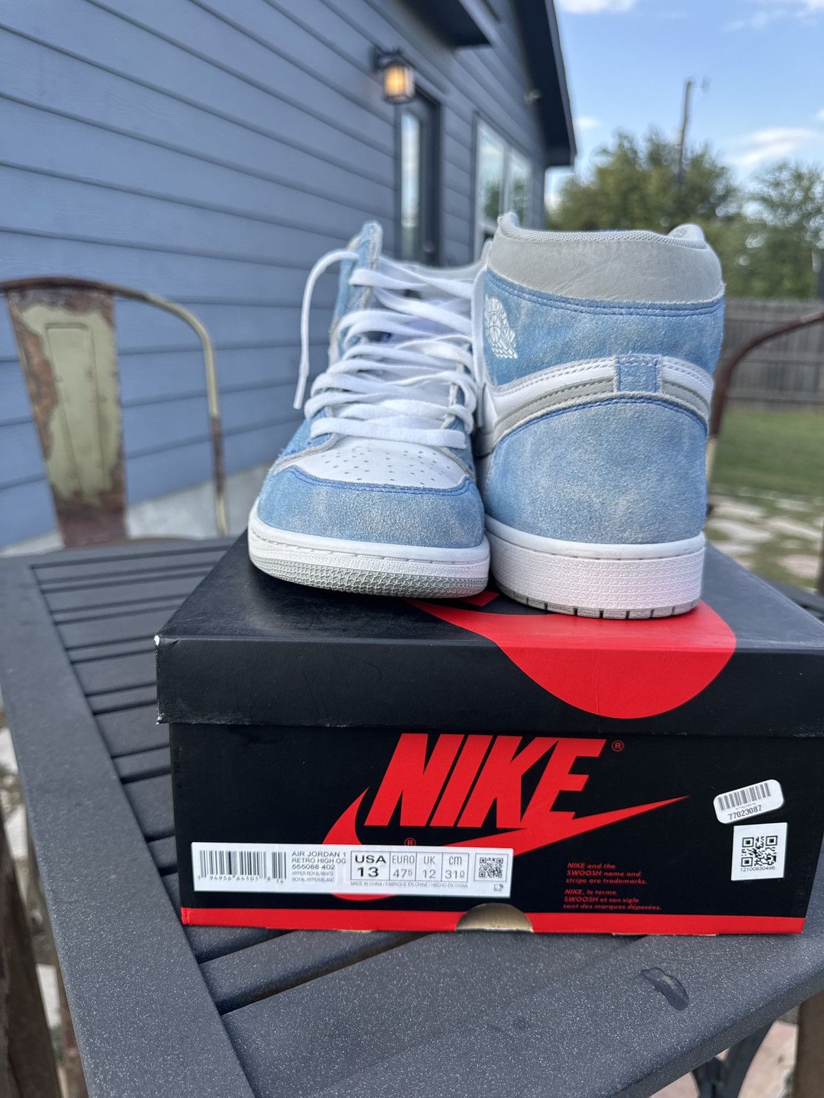 Jordan Brand Jordan 1 hyper Royal Size US 13 / EU 46 - 4 Thumbnail
