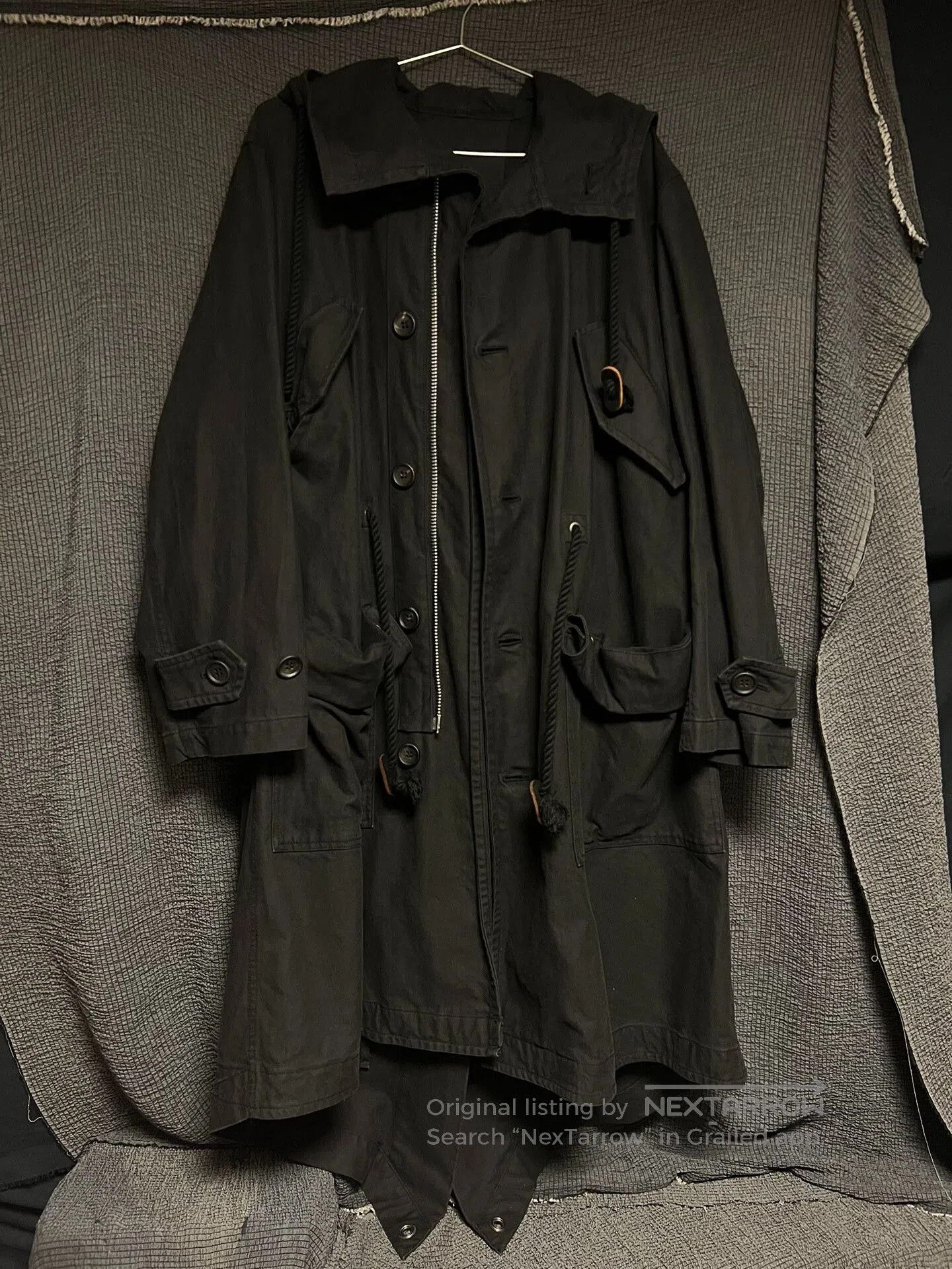 rare yohji yamamoto washed coat.