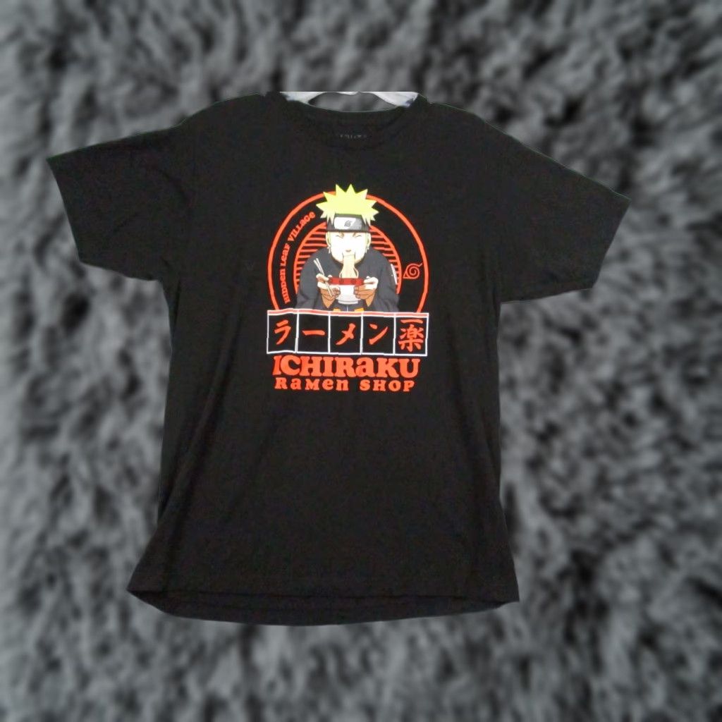 Vintage Naruto Shirt Men Large Black Tee Ichiraku Ramen Shop Anime Adult Top Size US L / EU 52-54 / 3 - 1 Thumbnail