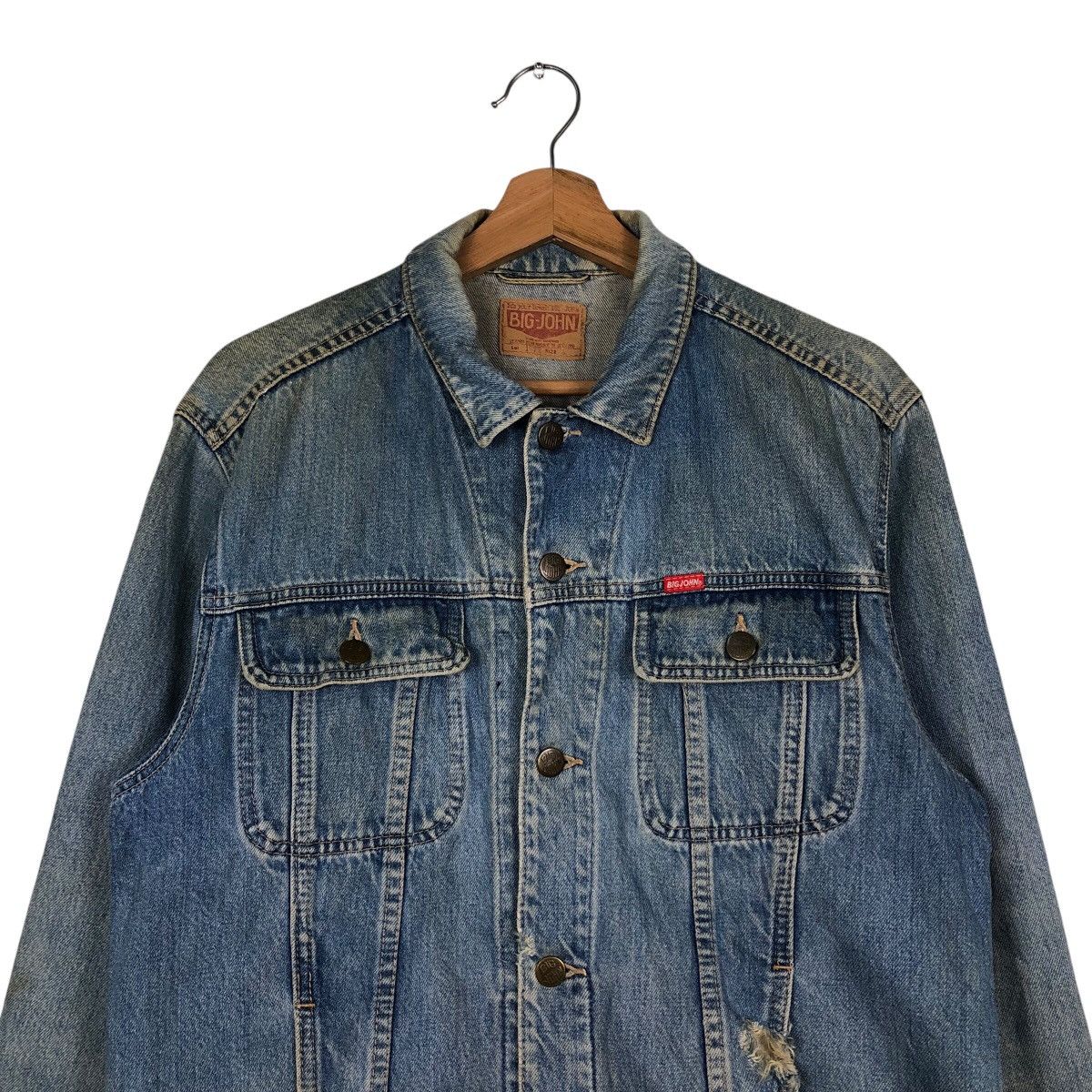 Japanese Brand 📌Vintage Trucker Denim Jacket Big-John Union Made Size US M / EU 48-50 / 2 - 4 Thumbnail