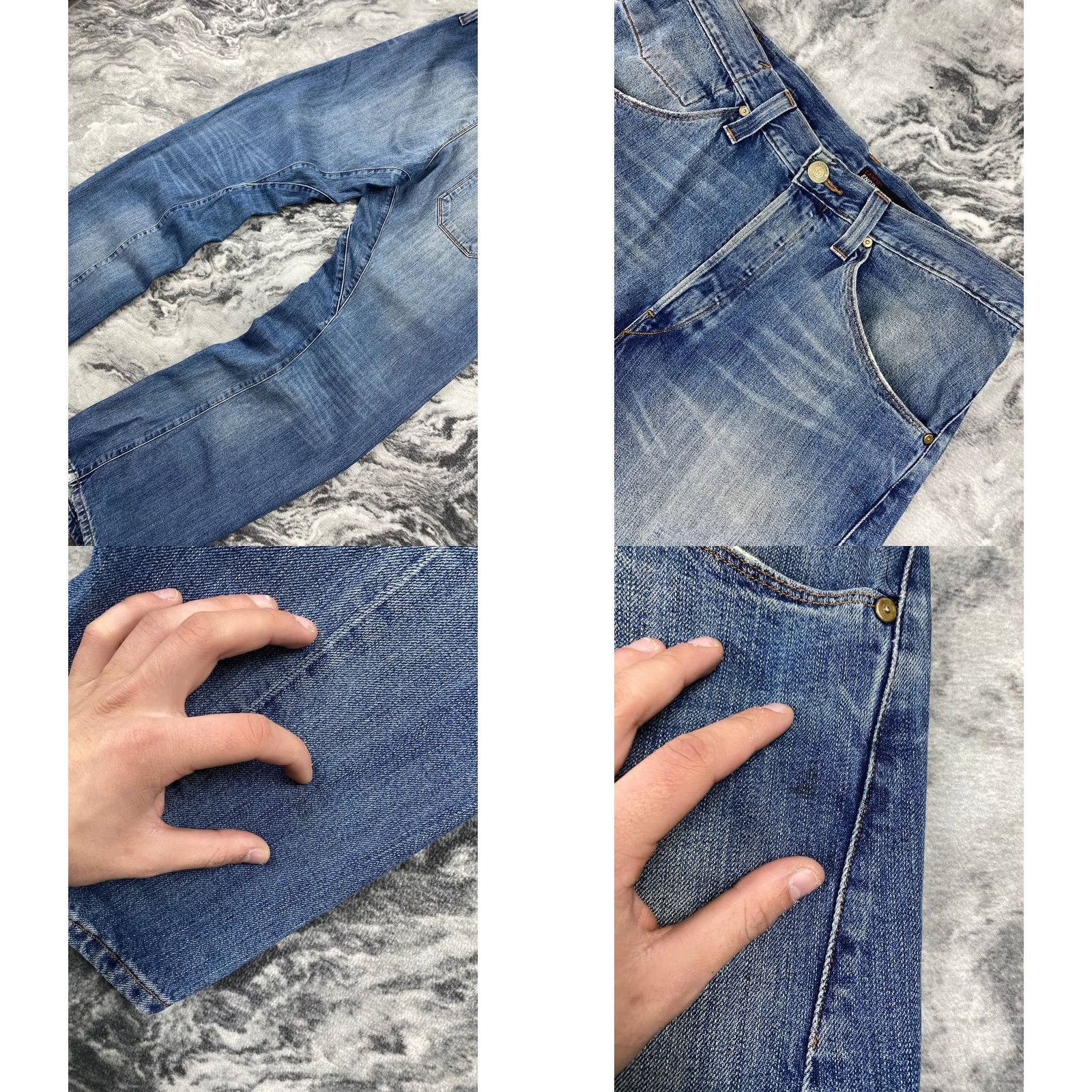 Levi's VINTAGE Levi’s Engineered Twisted Seams Cinch Denim Jeans Men Size 34х34 Blue Size US 34 / EU 50 - 8 Thumbnail