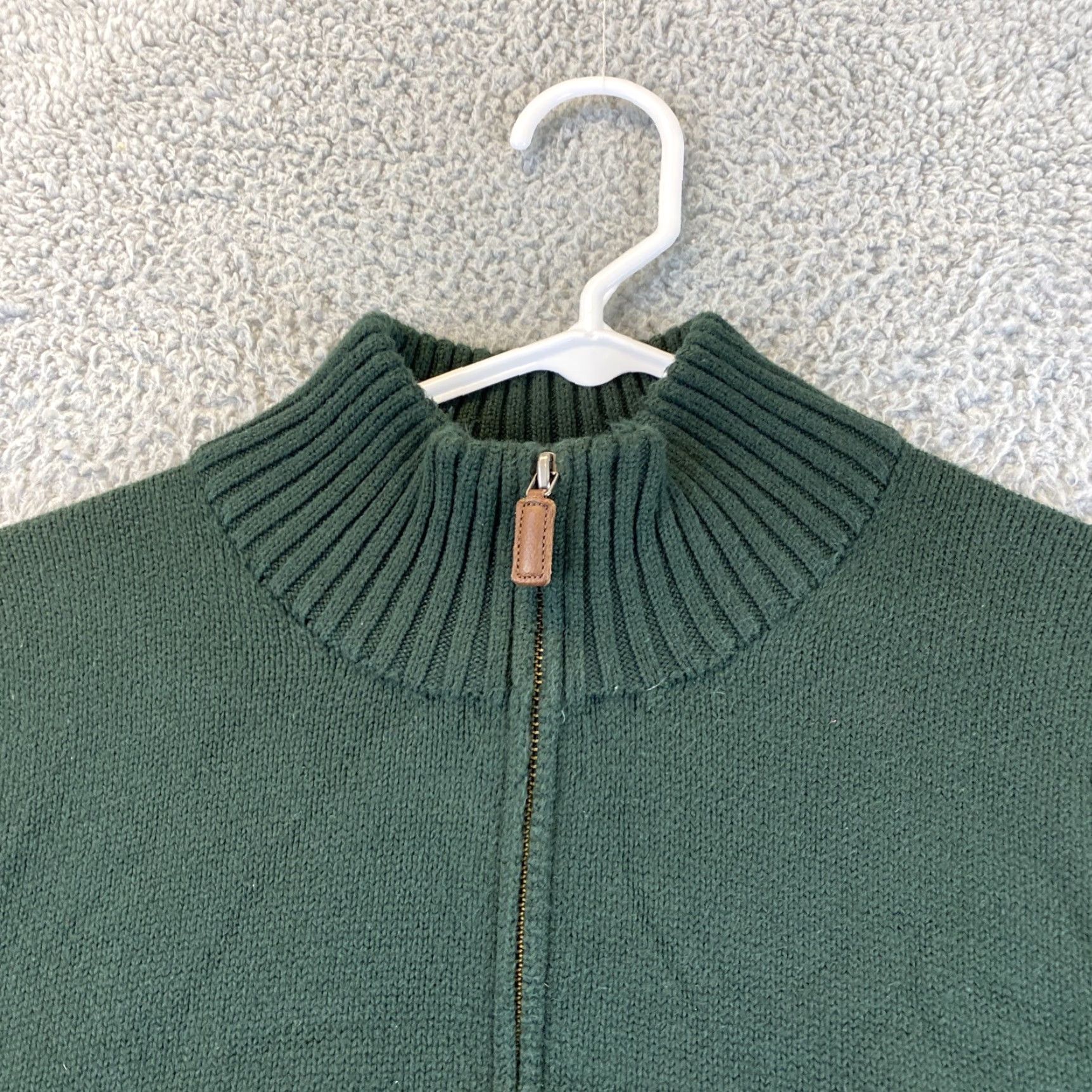 Polo Ralph Lauren Polo Ralph Lauren Men's 1/4 Zip Long Sleeve Sweater XL Green 66-11 Size US XL / EU 56 / 4 - 4 Thumbnail