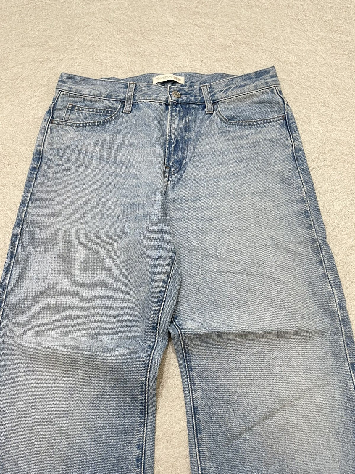 JW Anderson × Uniqlo 2000s JWanderson Blue Jeans Washed Denim Size US 28 / EU 44 - 2 Thumbnail
