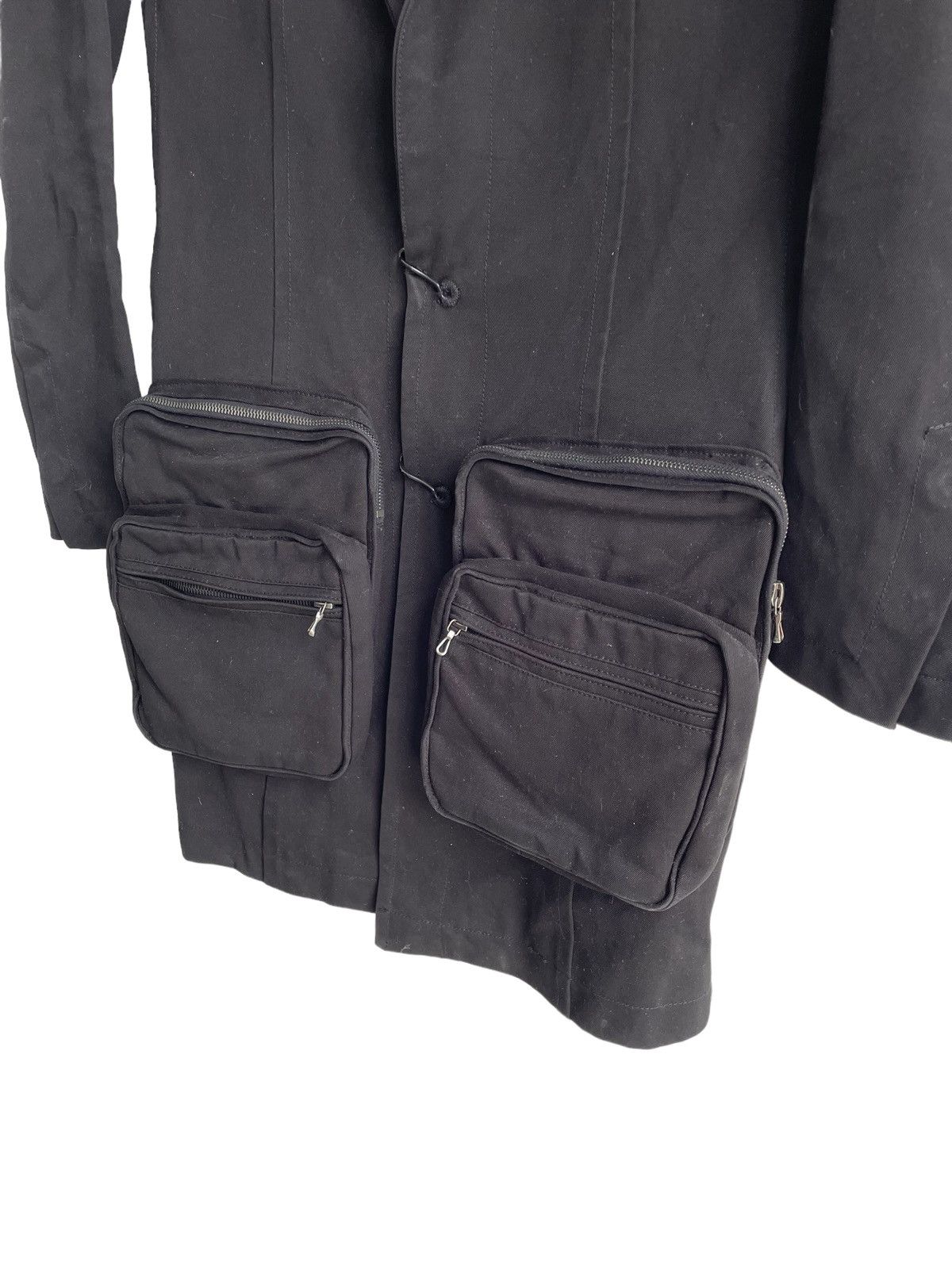 Julius SS09 Post Apocalypse 3D Pockets "Layer" Long Coat Jacket Size US M / EU 48-50 / 2 - 7 Thumbnail