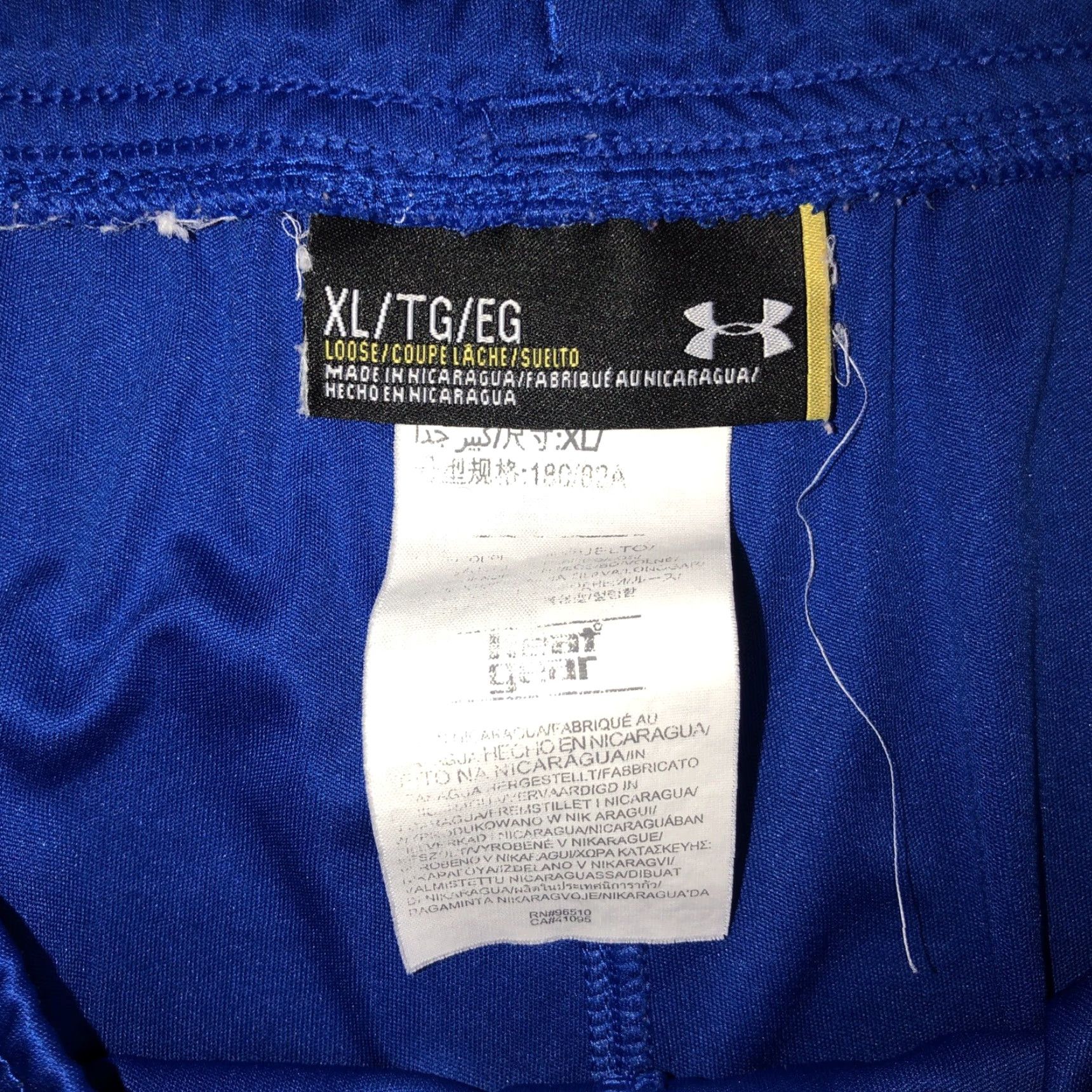 Under Armour Under Armour Athletic Shorts Men's XL Blue Basketball Gym Training Activewear Shorts XL Blue Under Armour Mens Athletic Shorts Size US 36 / EU 52 - 3 Thumbnail