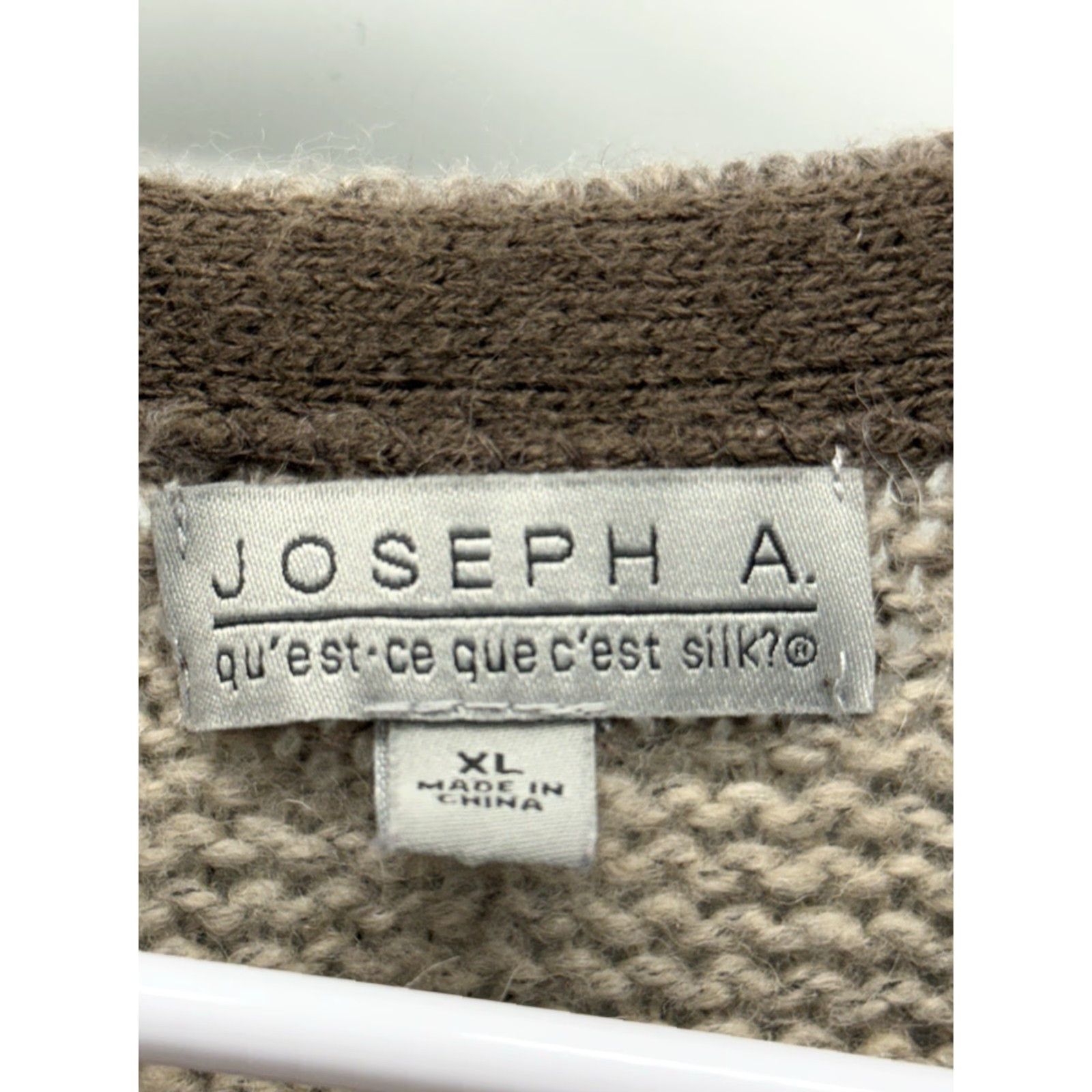 Vintage Joseph A Cardigan Women’s Brown Wool Blend Long Open Front XL Size XL / US 12-14 / IT 48-50 - 3 Thumbnail