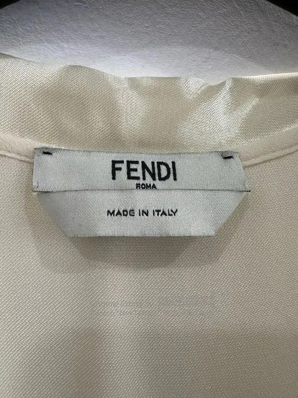 Fendi Fendi Champagne Silk Dress for Women . Size L / US 10 / IT 46 - 4 Thumbnail