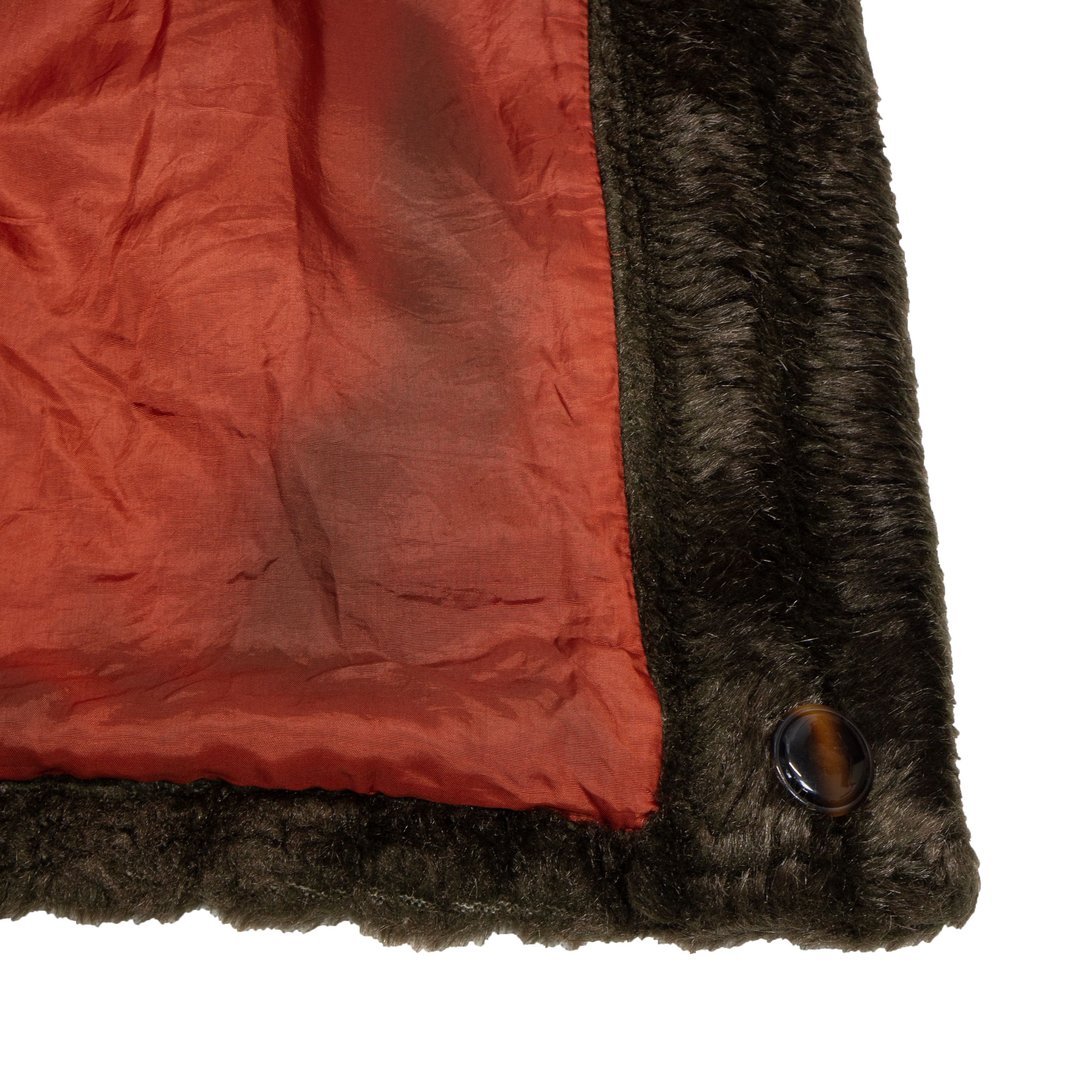 Versace VERSACE Jeans Couture Brown Fur Coat Vintage 90s 00s Size L / US 10 / IT 46 - 7 Thumbnail